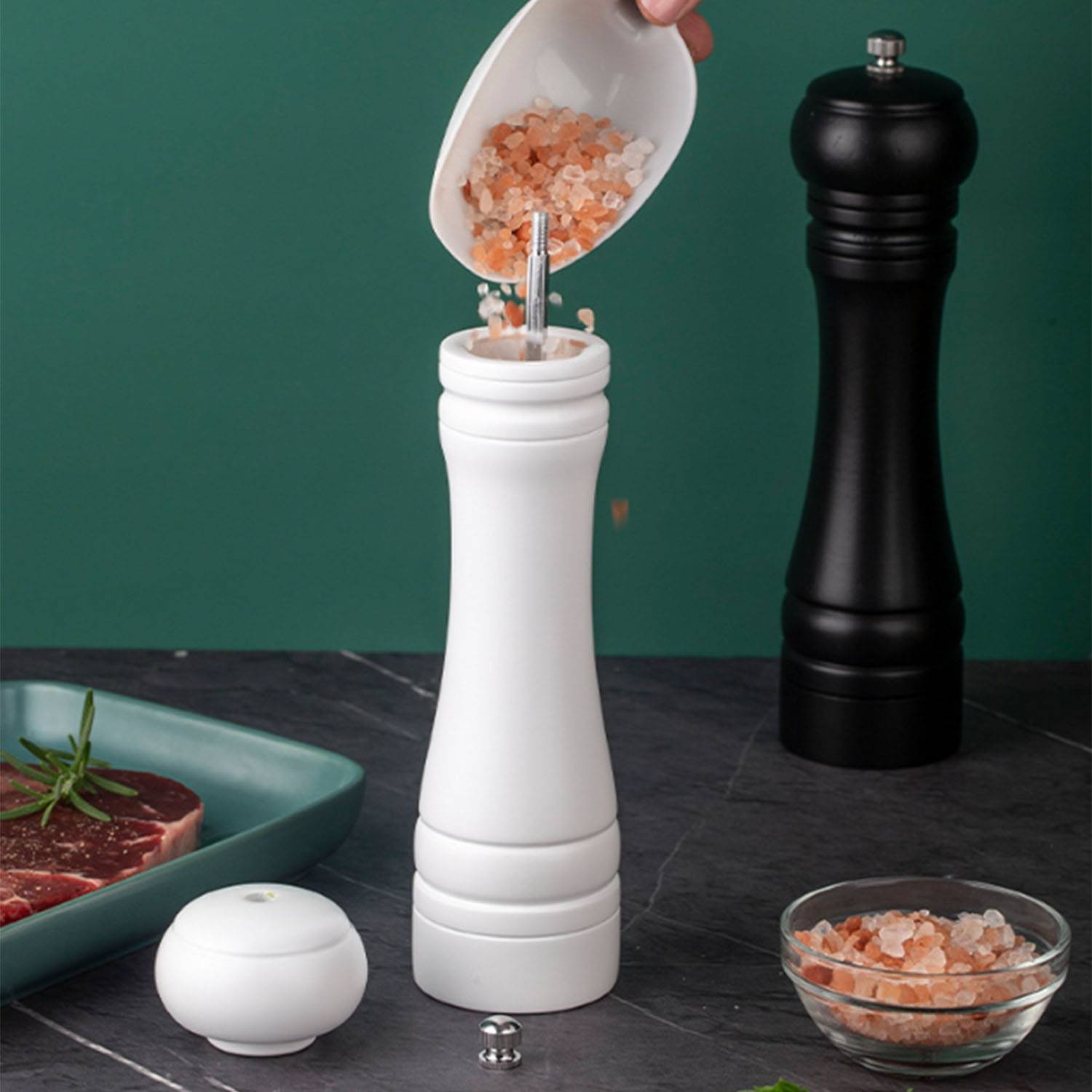 Salt Pepper Grinder Set 4