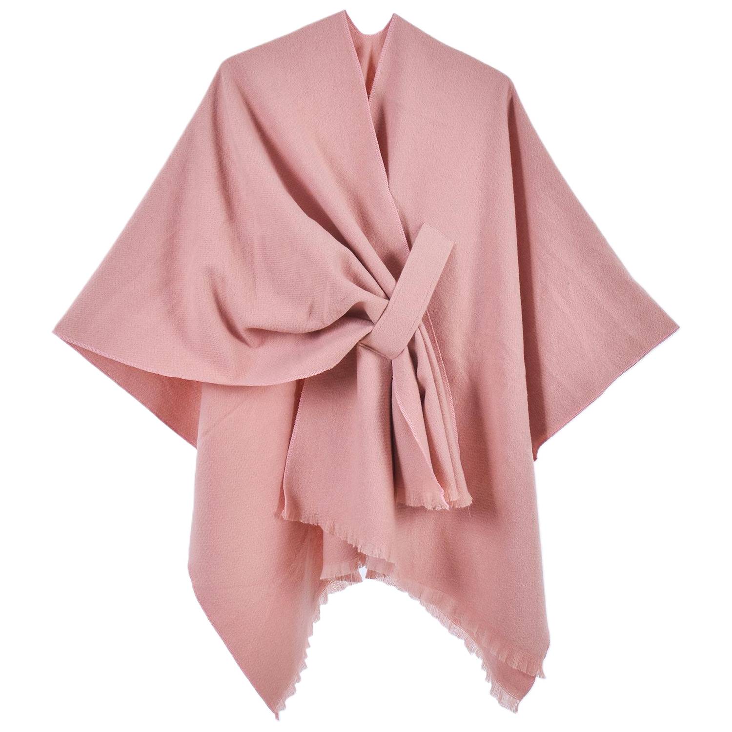 Winter Thermal Cashmere Split Style Shawl 12