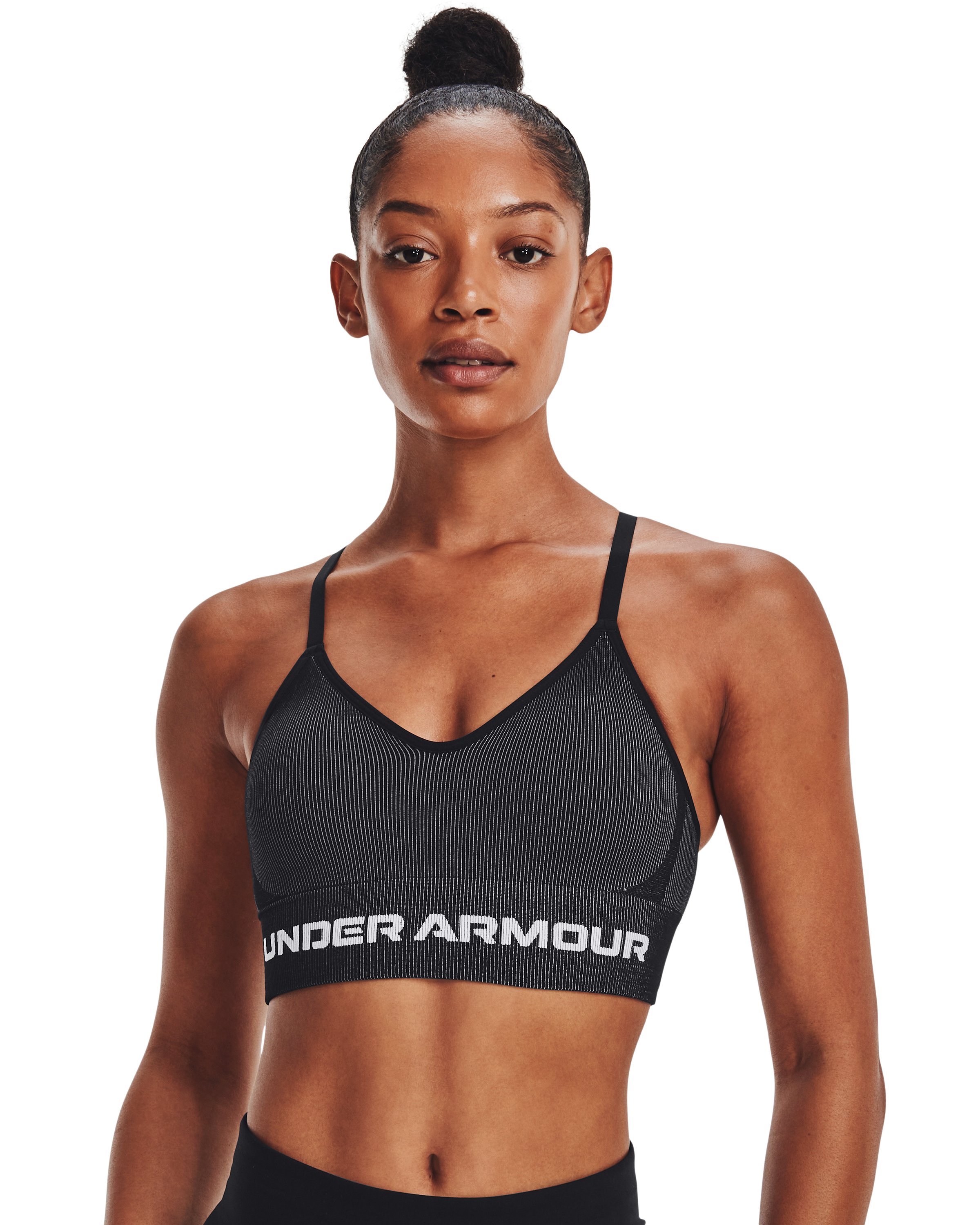 Women's UA Seamless Low Longline Rib Sports Bra  9