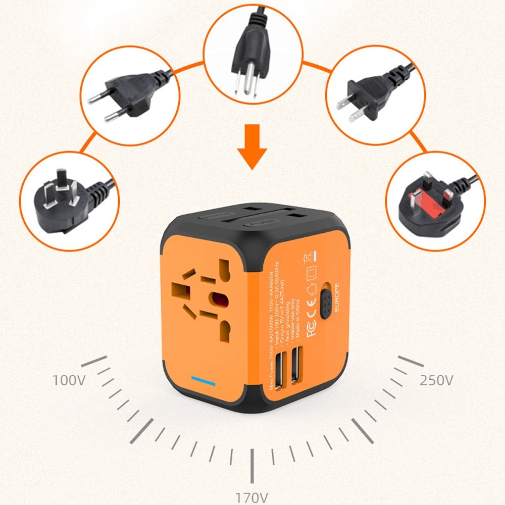 Power Adapter Worldwide for European USA AUS UK 1
