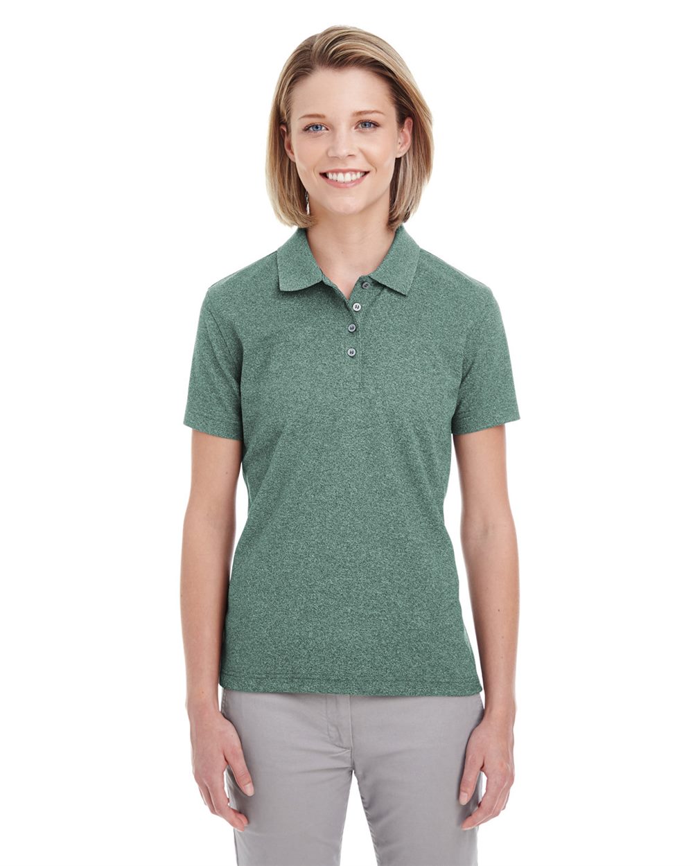 Women's Heathered Pique Polo - UC100W 8