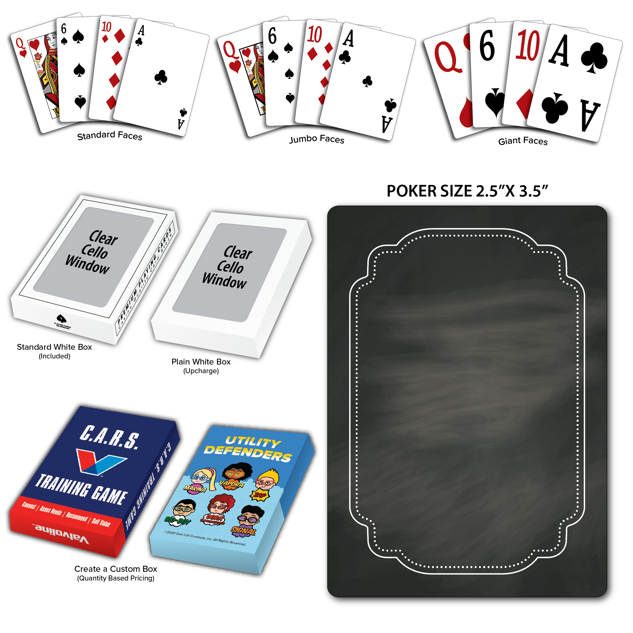 Chalkboard Theme Poker Size Playing Cards 3