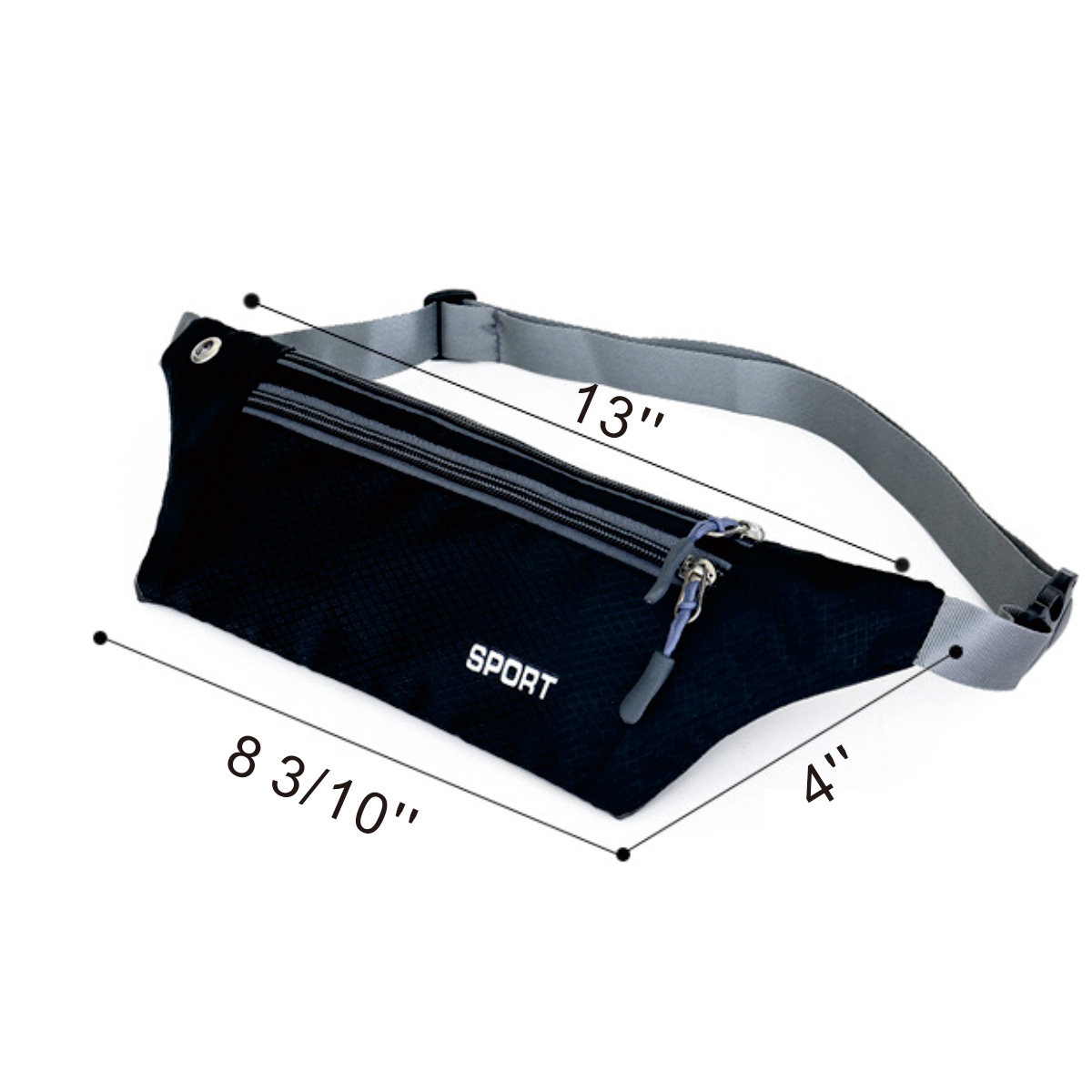 Polyester Water Resistant Waist Sports Bag 4