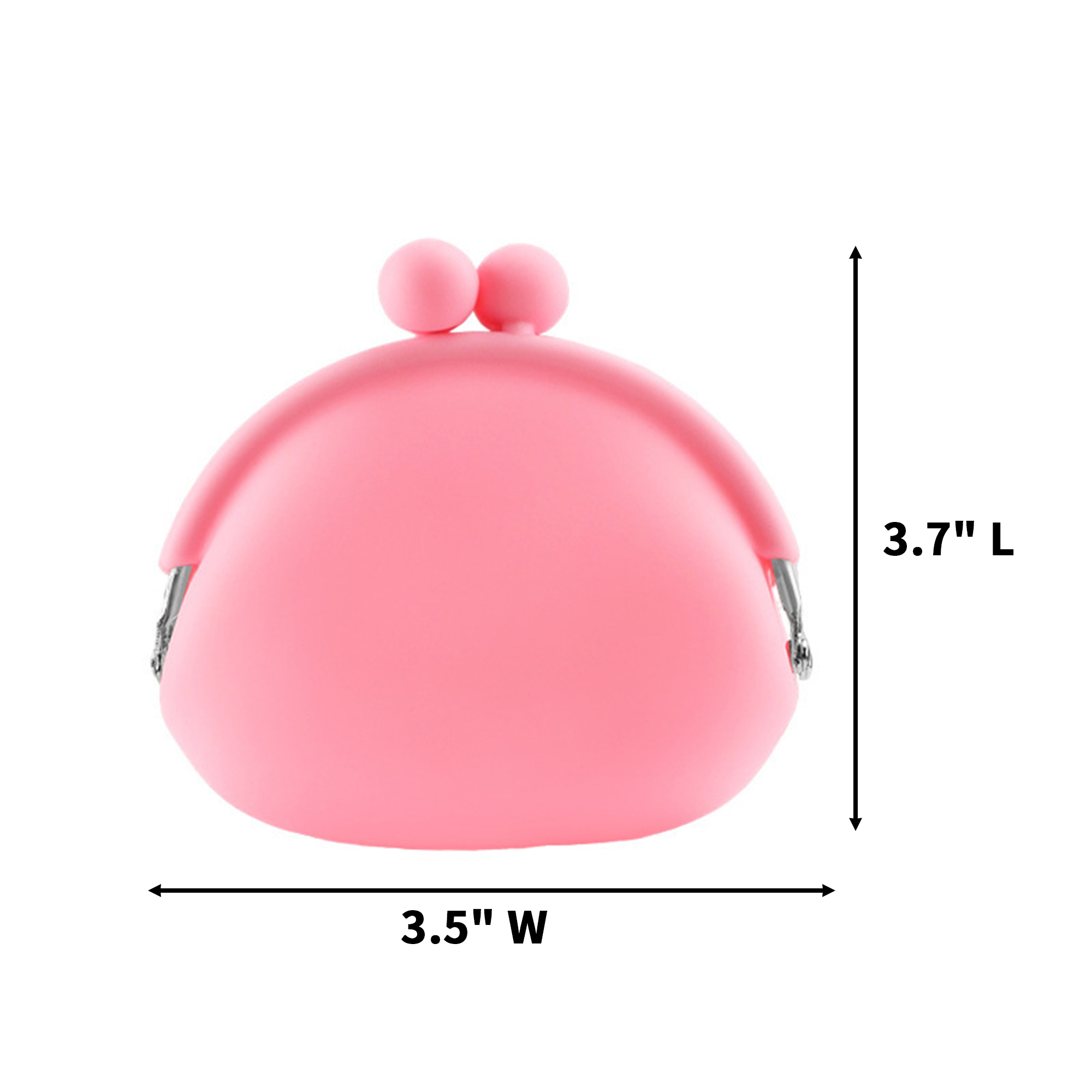 Silicone Pet Treat Pouch With Button Clip 3.7" x 3.5" 5
