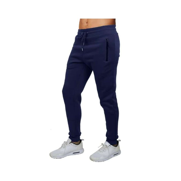 Unisex Heavyweight Fleece Joggers Navy M-2XL 2