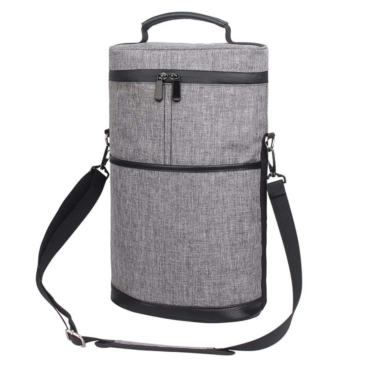 Portable Insulated Double Wine Cooler Bag For Travel 5