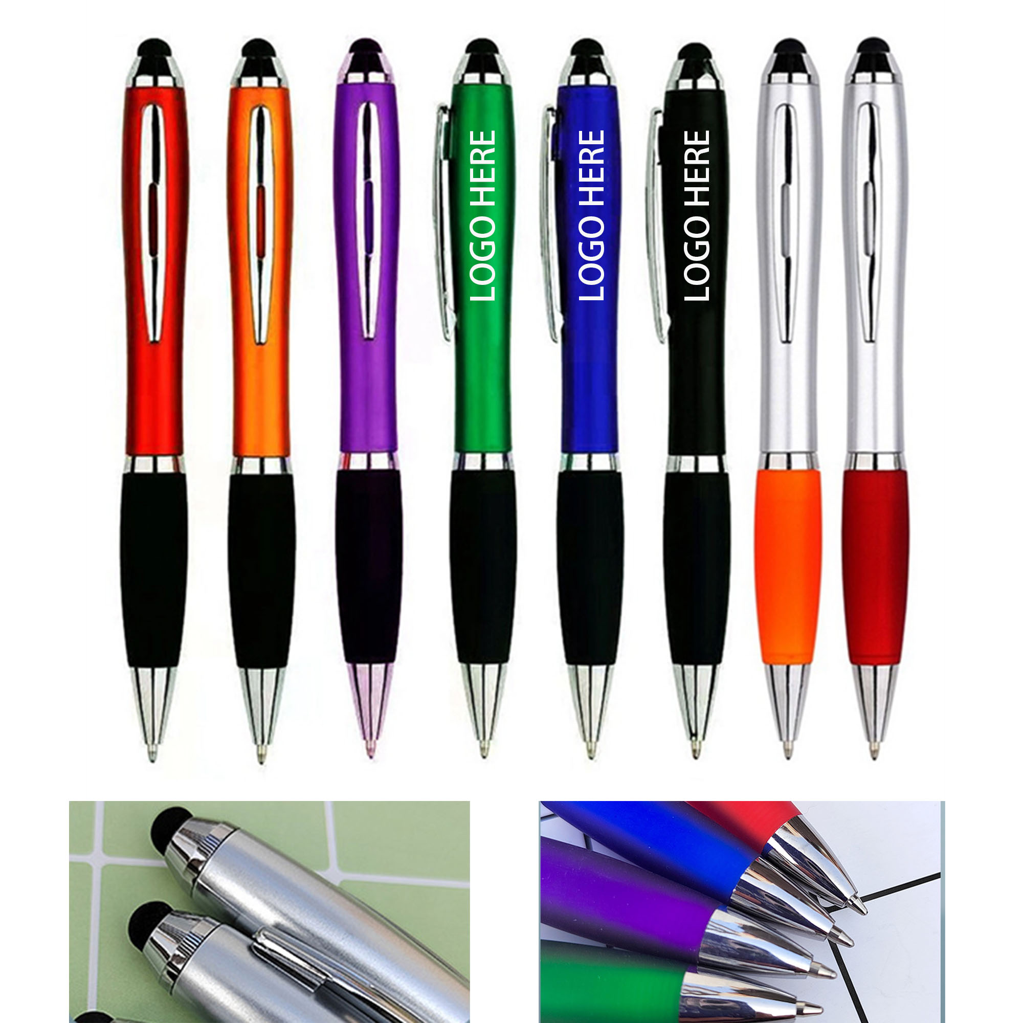 Custom Colorful Gourd-shape Touch Screen Twist Ballpoint Pen 2