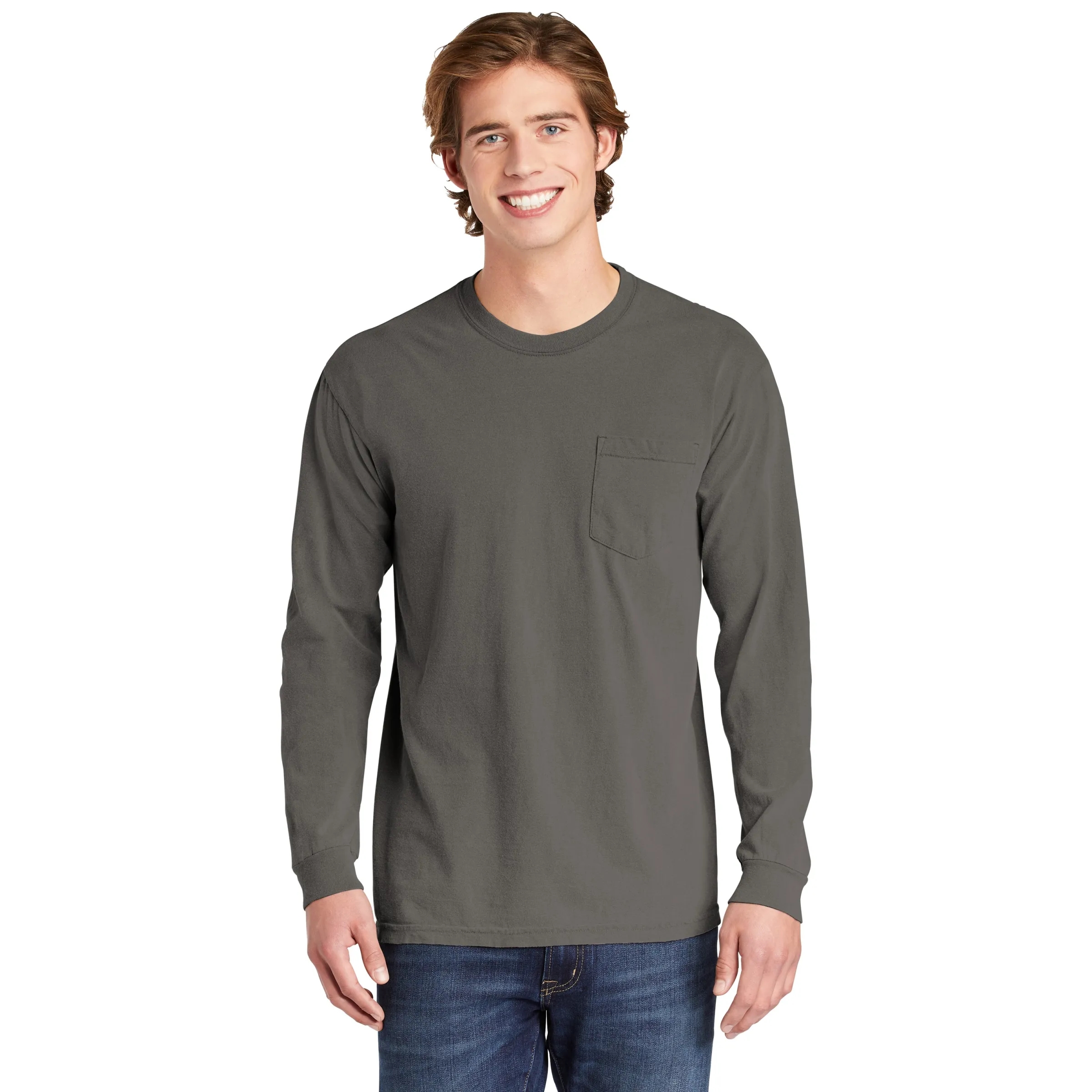 COMFORT COLORS ADULT 6.1 OZ LONG-SLEEVE POCKET T-SHIRT 31