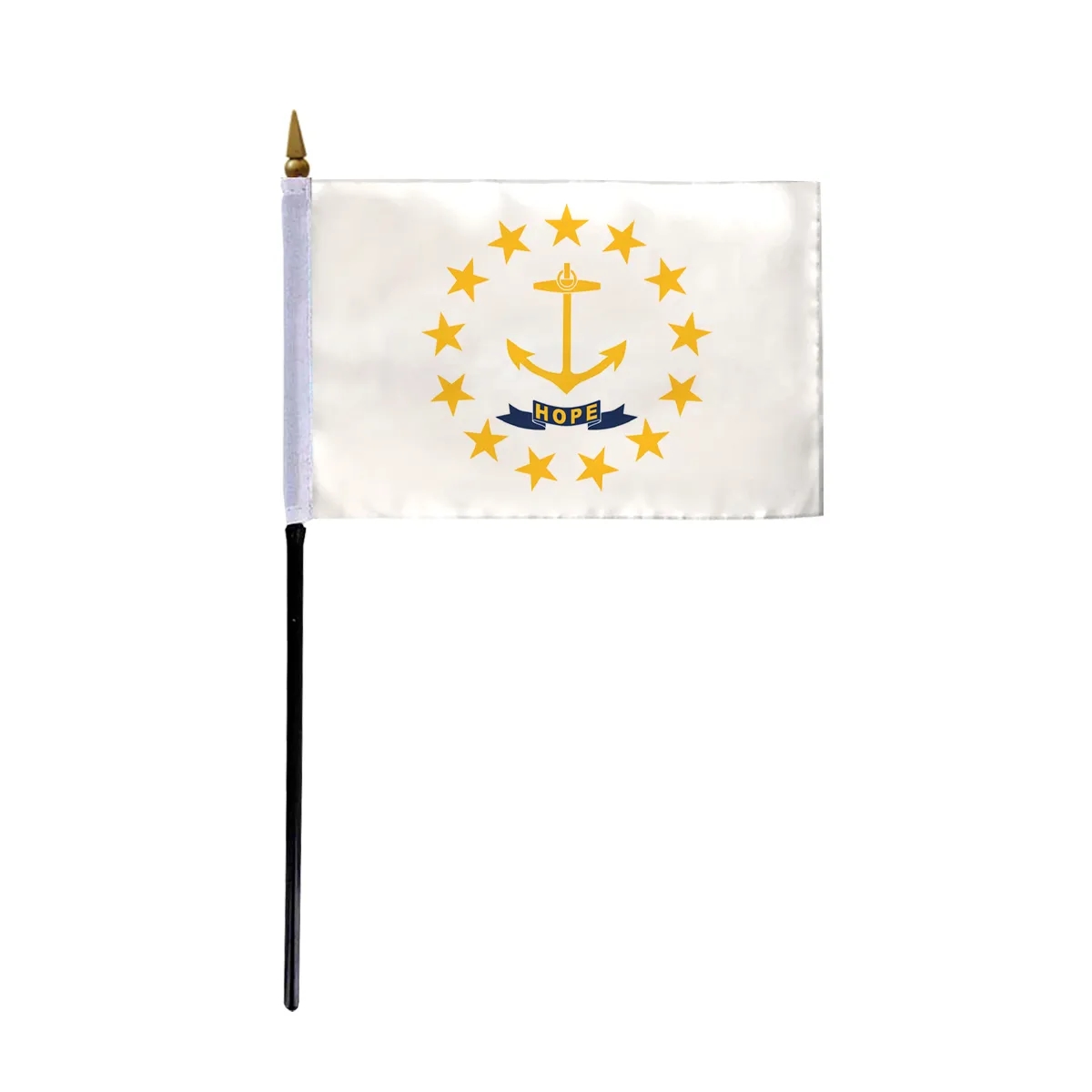 4"x6" & 12"x18'' Rhode Island ePoly Printed Stick Flags 2