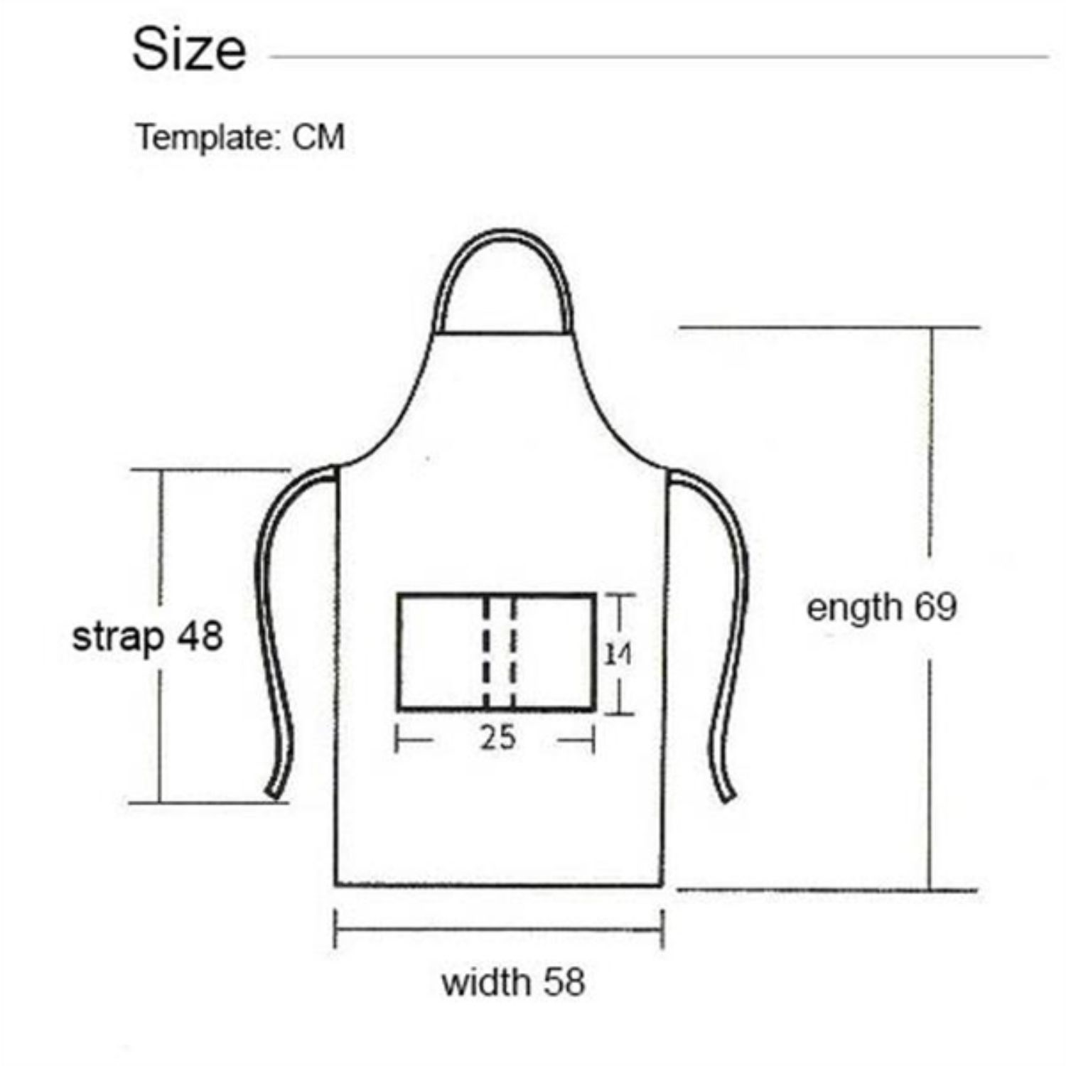 8 oz. Uniform fabric two-tone Kitchen aprons w/ 2 pockets 4