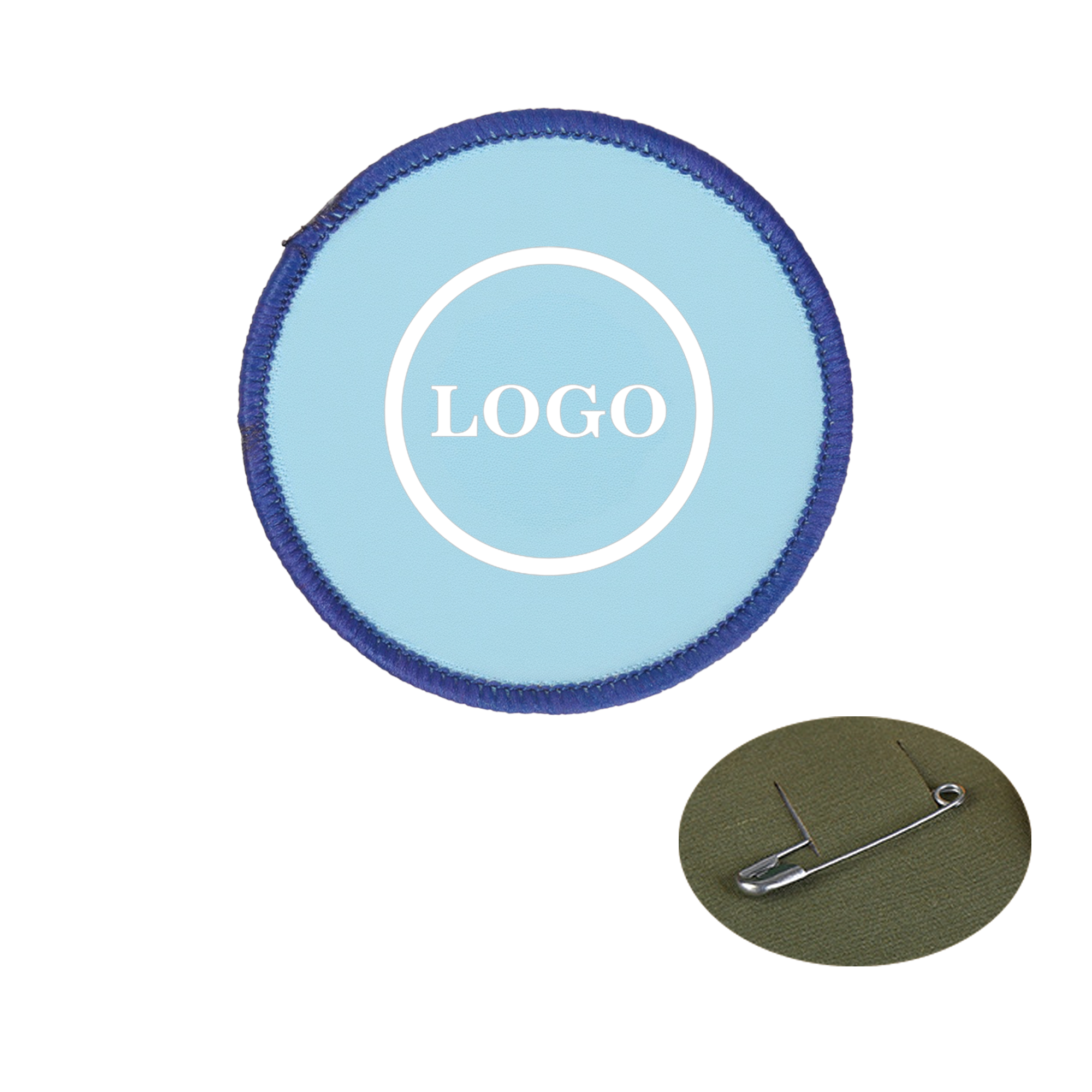 Customized Woven Label Round Badge Armband 2