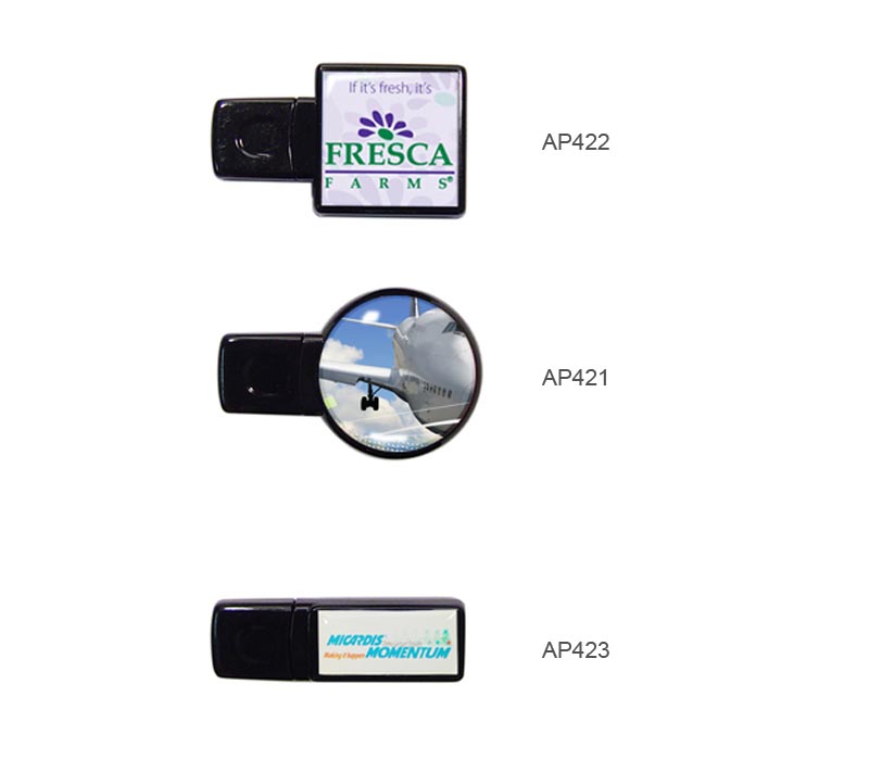 Square Epoxy Dome USB Flash Drive 3