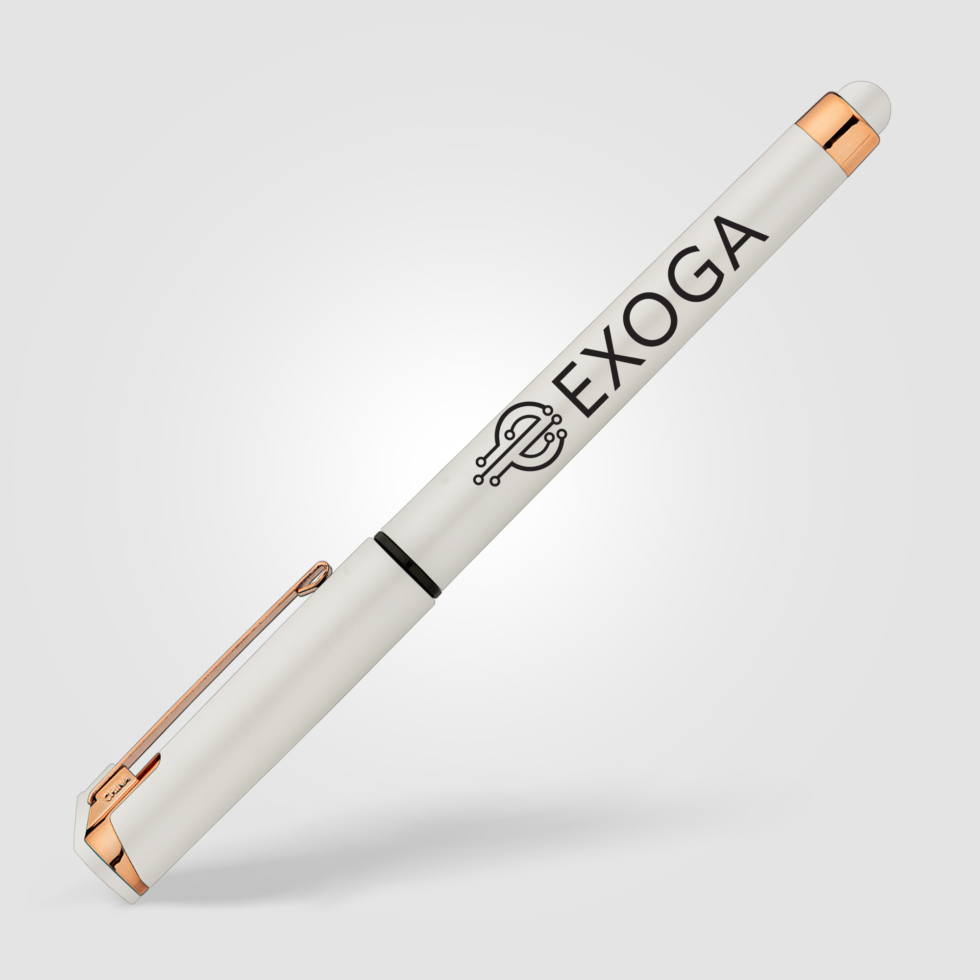 Islander Pearl Rose Gold Stylus Gel Pen 1