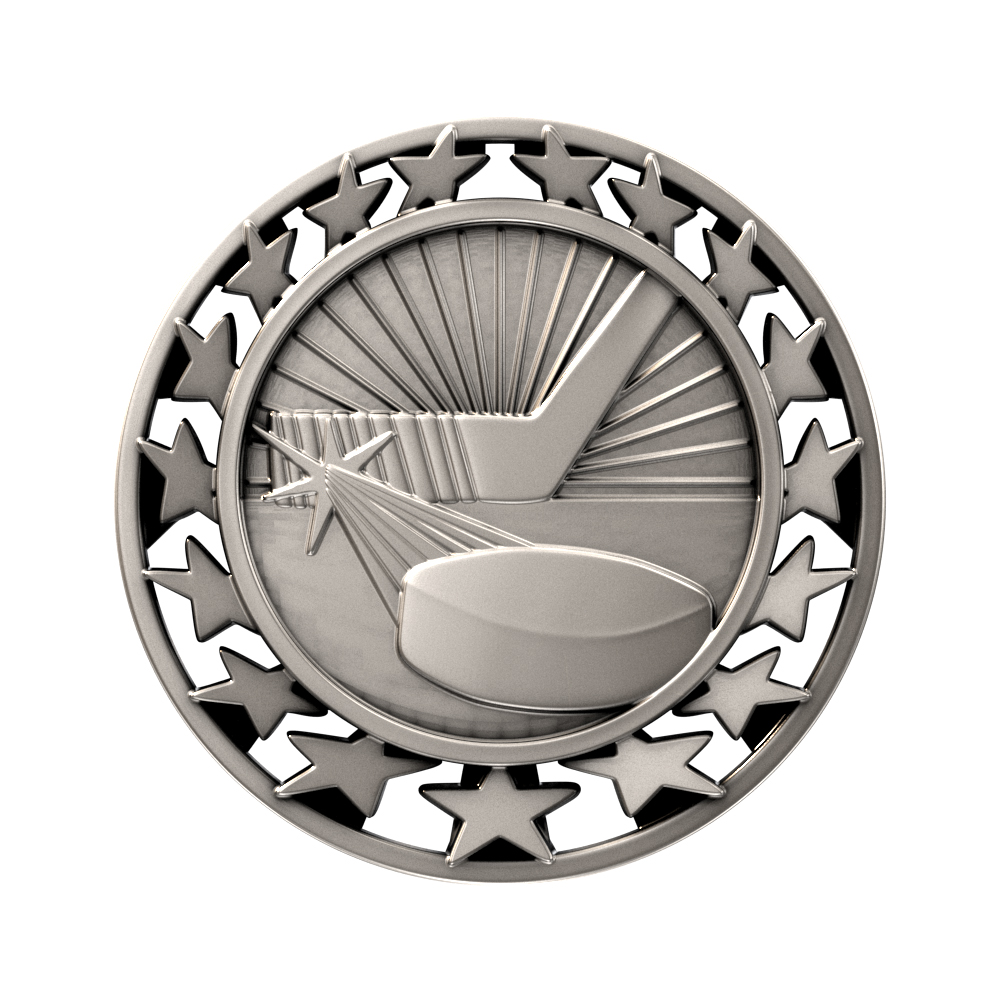 Hockey Star Medallion (2-1/2") 5
