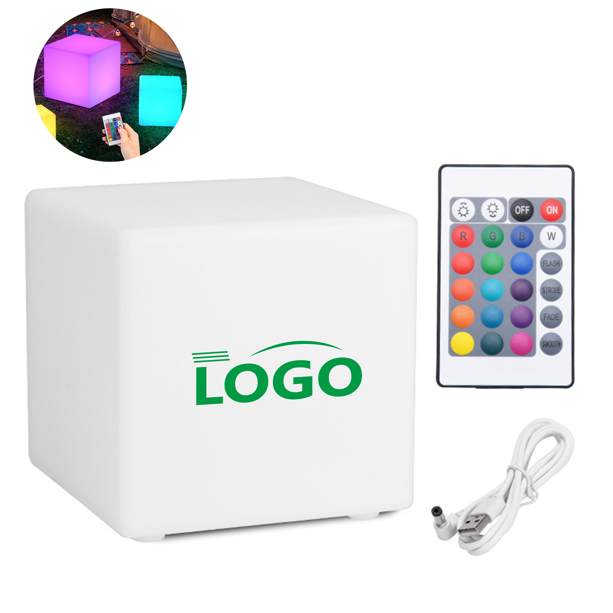 LED Color-Changing Cube Night Light 2