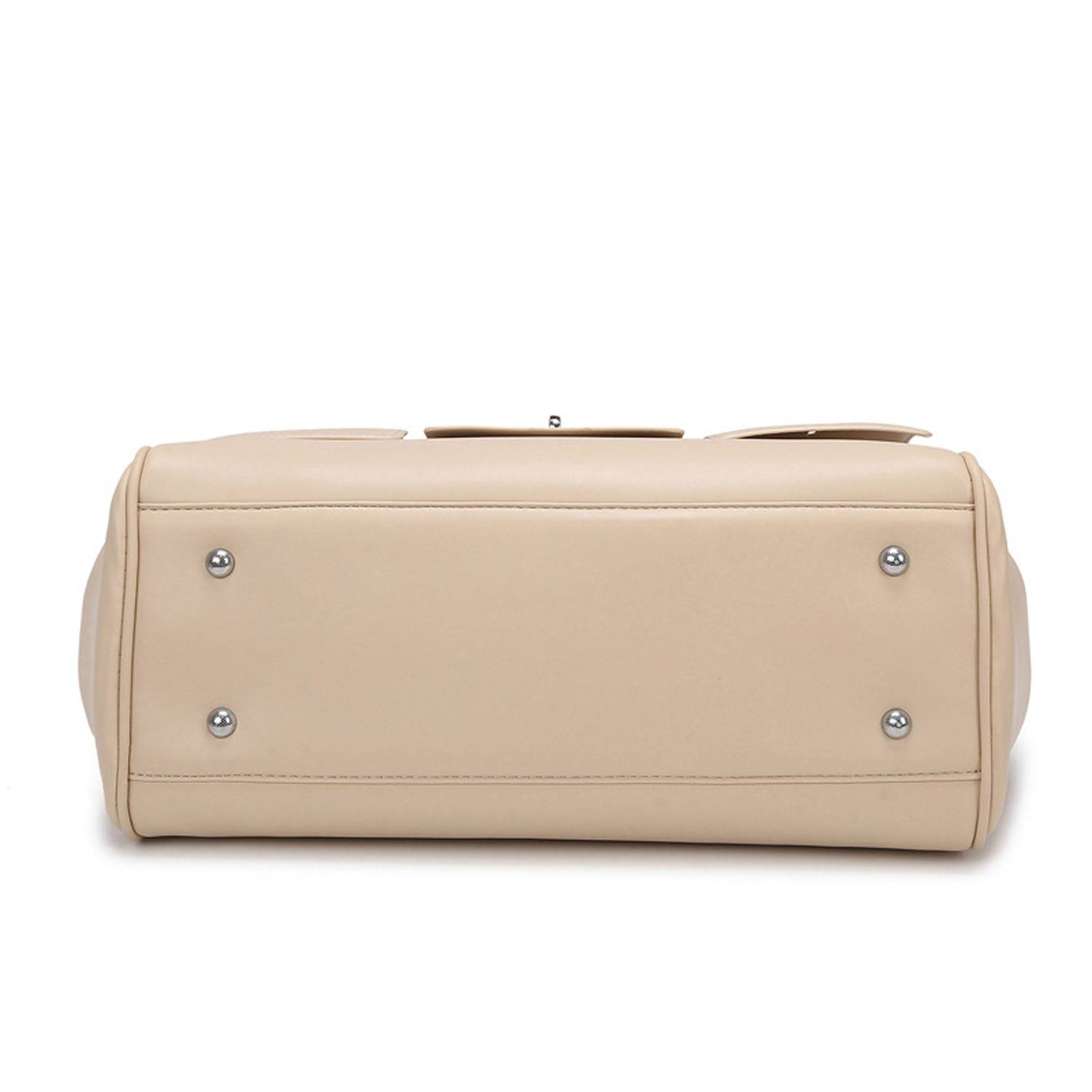 Spacious PU Leather Tote Bag Comfortable Grip 7