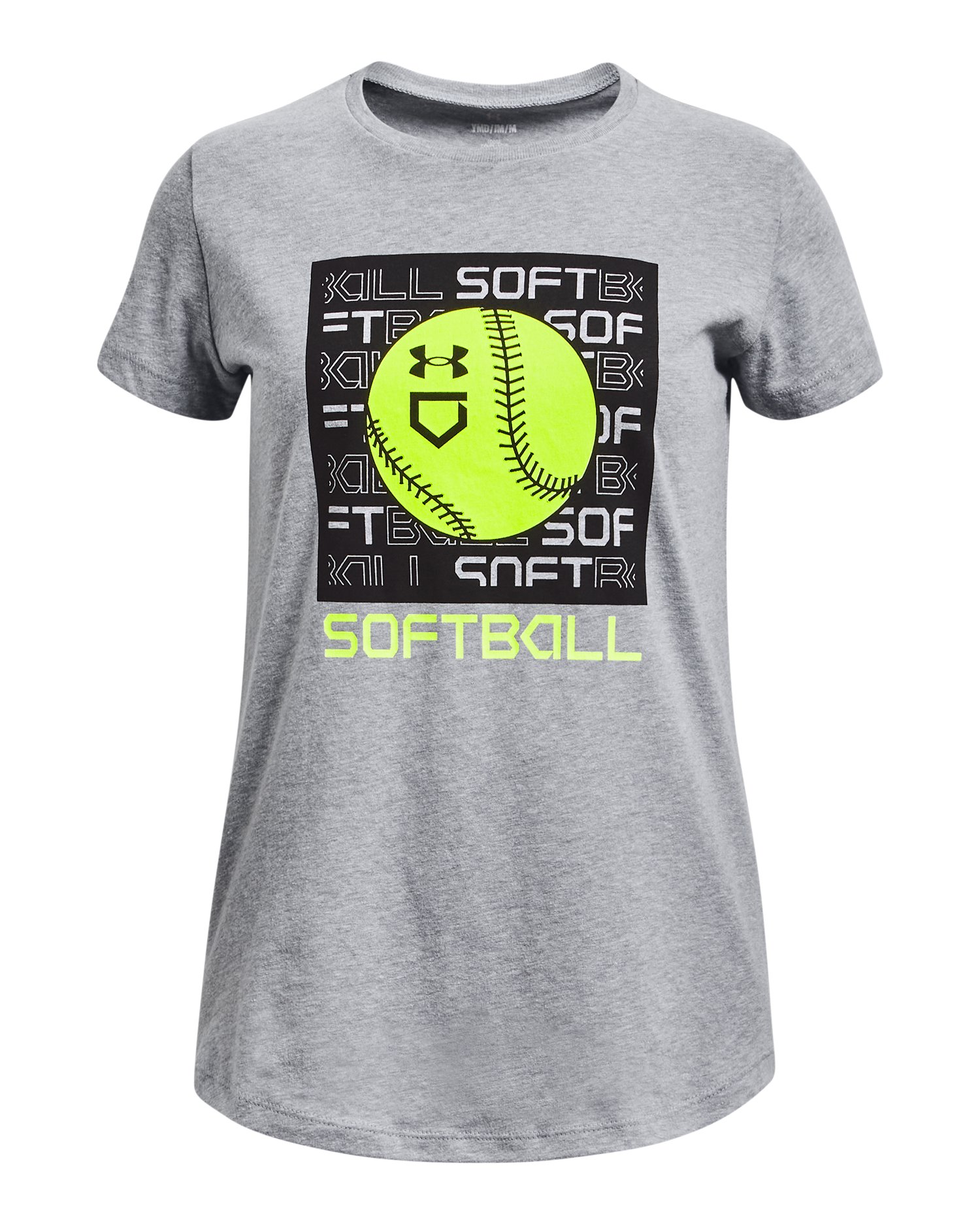 UA Multi Color Softball Girls' Short Sleeve 2