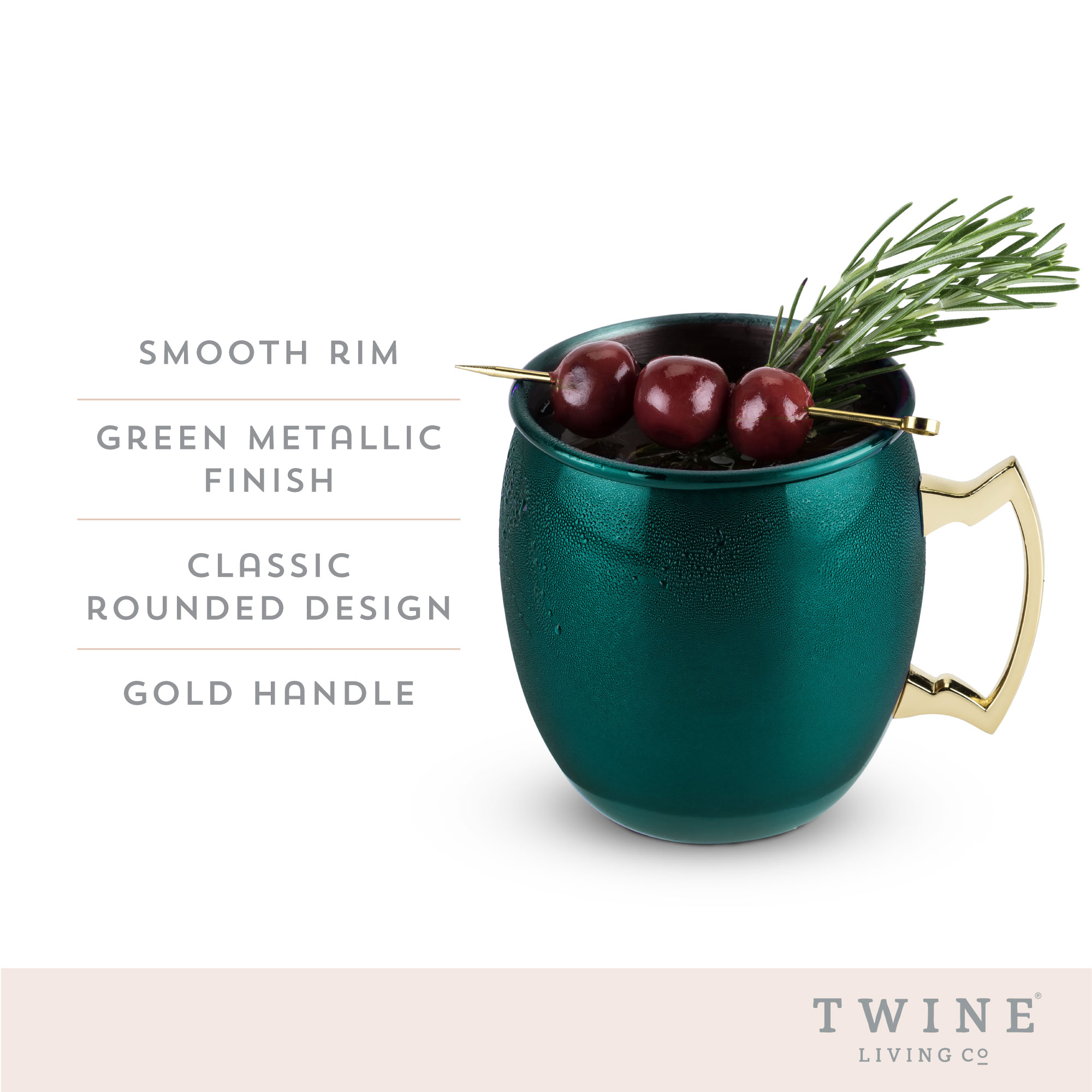 Twine Living® Holiday Moscow Mule Mug 5