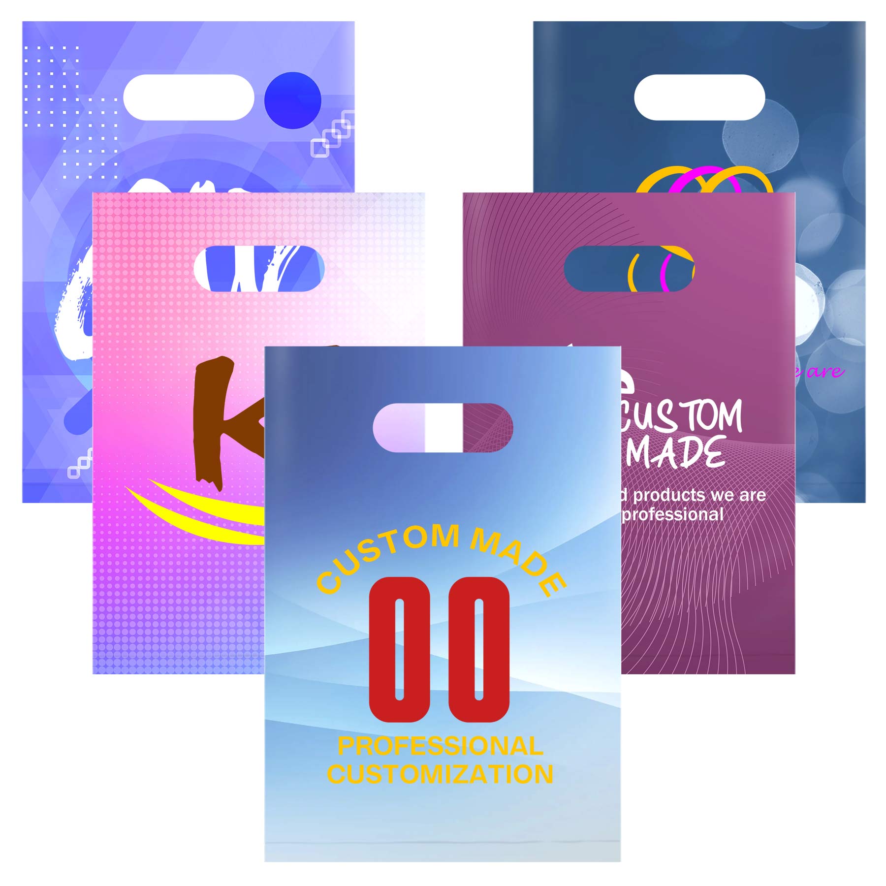 Full Color Die Cut Plastic Bag 2