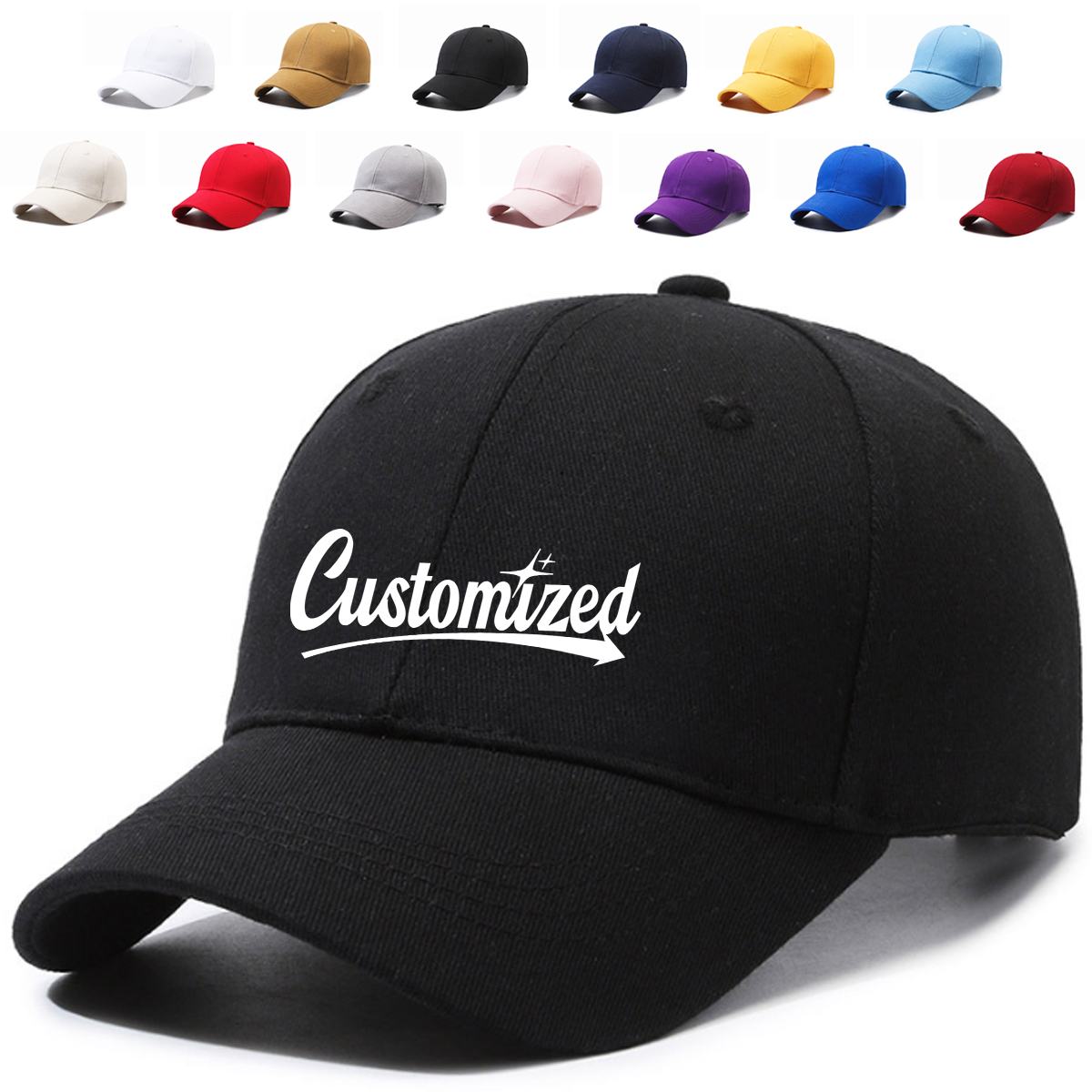 Adjustable Cotton Baseball Cap with Multiple Color Options 2