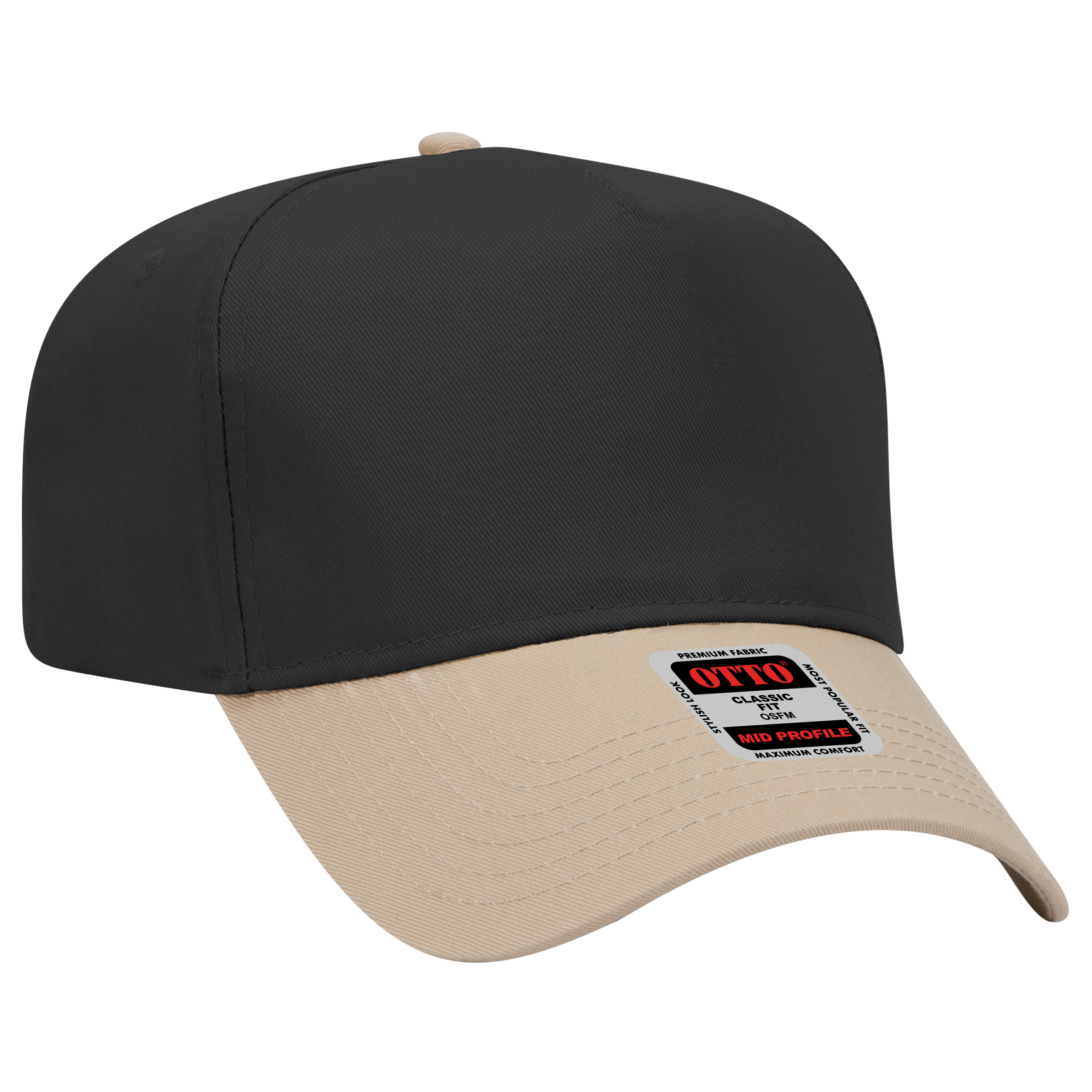 OTTO CAP® 5 Panel Mid Profile Baseball Cap 90