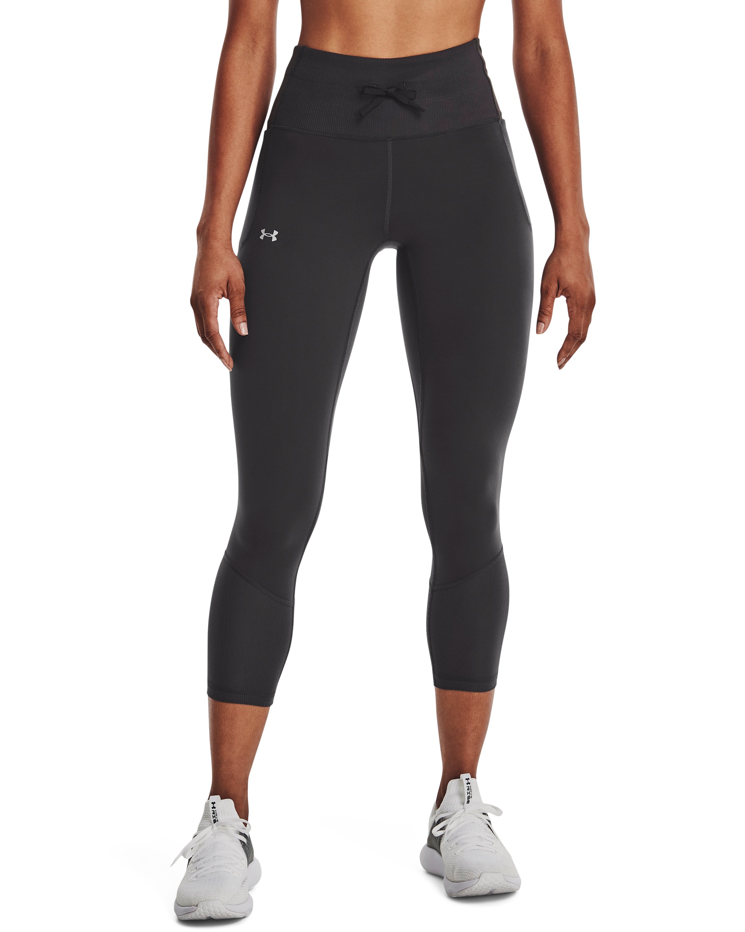 UA Meridian Rib Waistband Women's Ankle Leggings 7