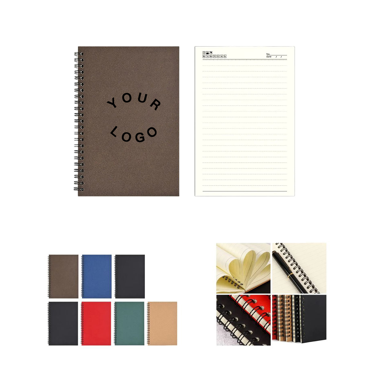 Lined Paper Spiral Notebook for Writing 6