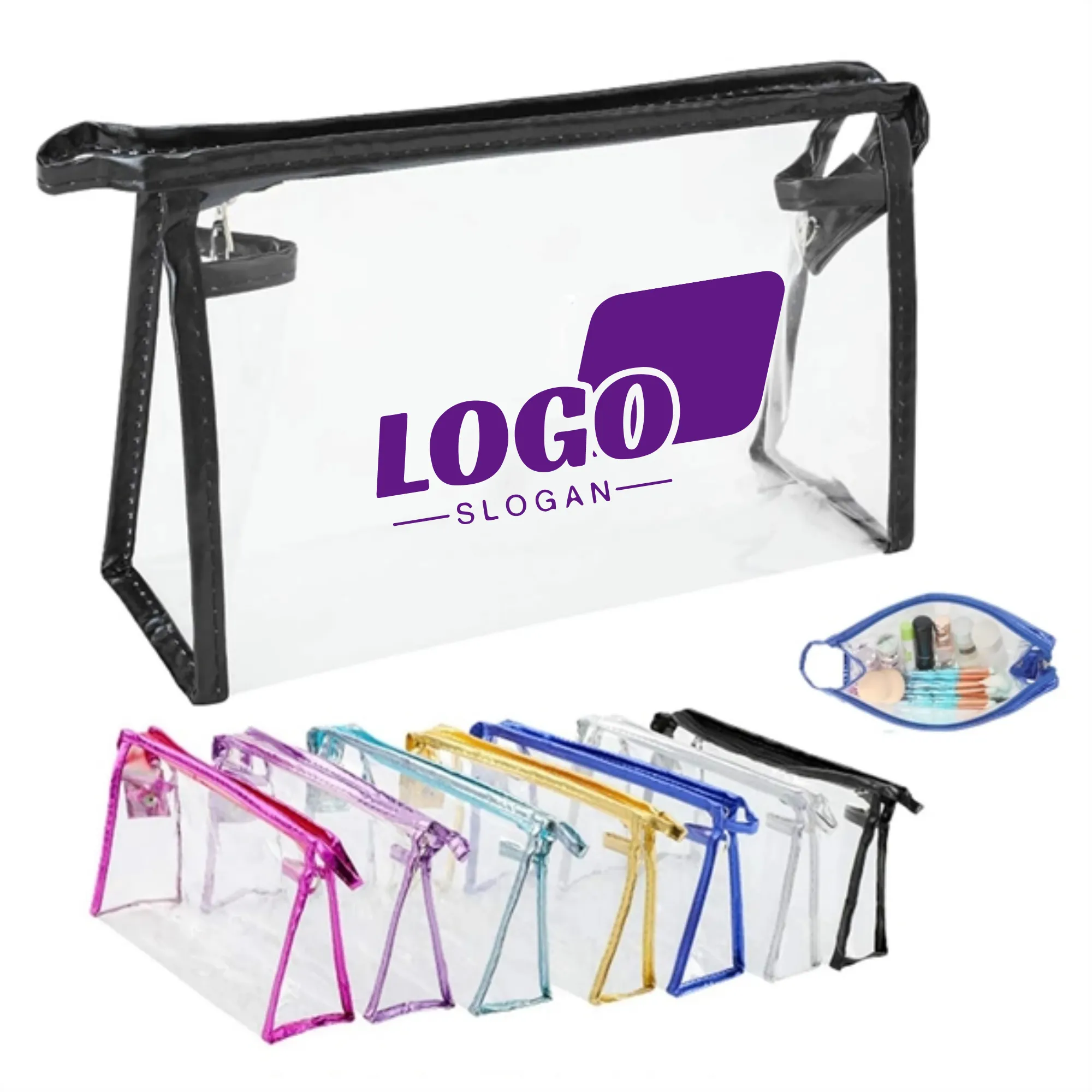 Clear Travel Security Toiletry Pouch MOQ 100 1