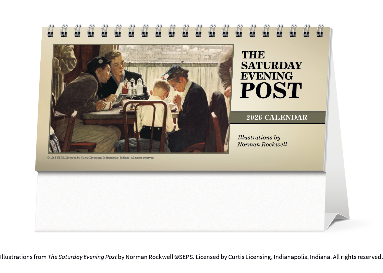 Triumph® Calendars The Saturday Evening Post Illustrations by Norman Rockwell Desk Calendar 32