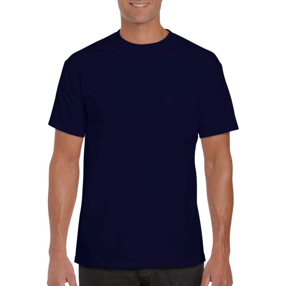 Irregular Gildan Pocket Tees - Navy XL 2