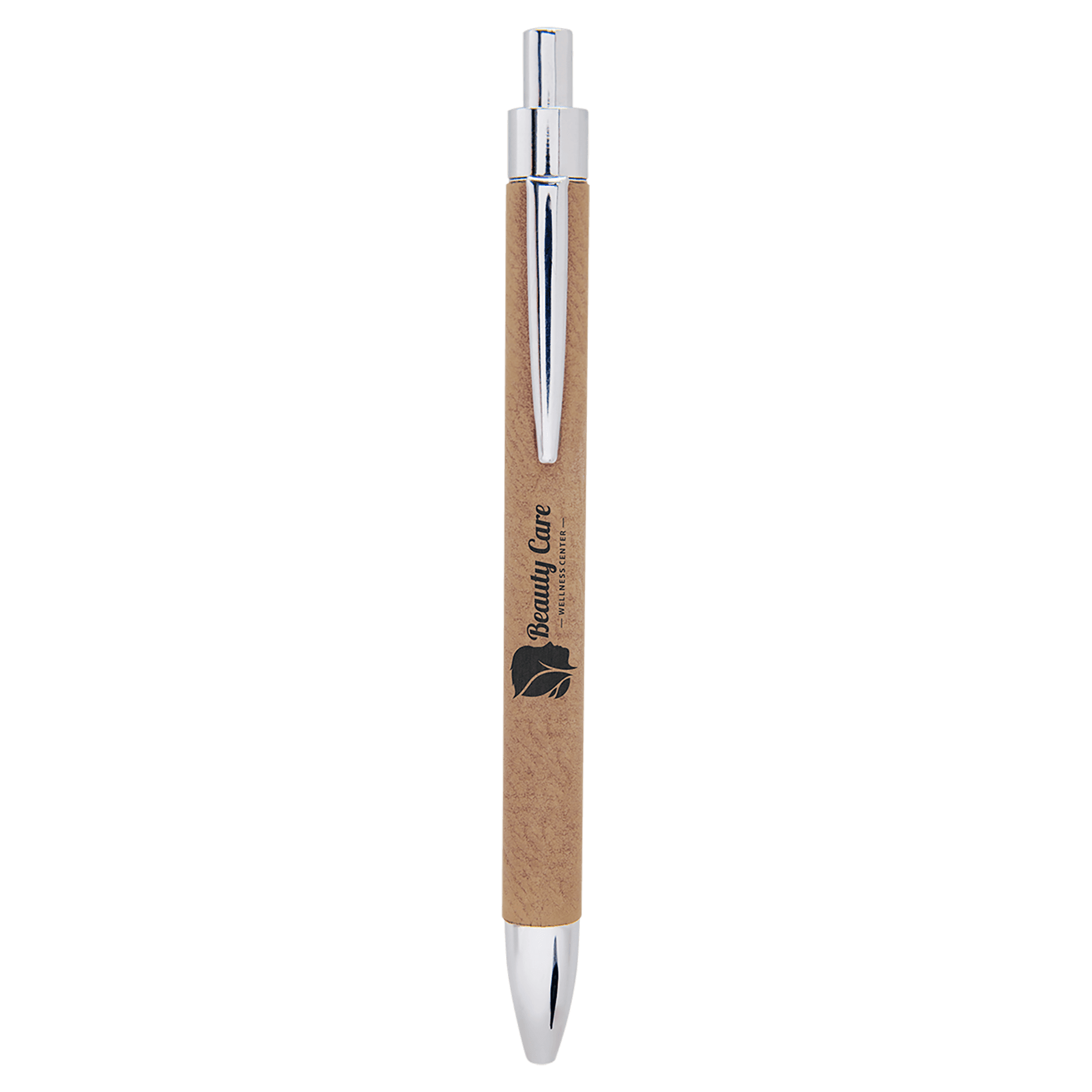 Light Brown Leatherette Pen 2