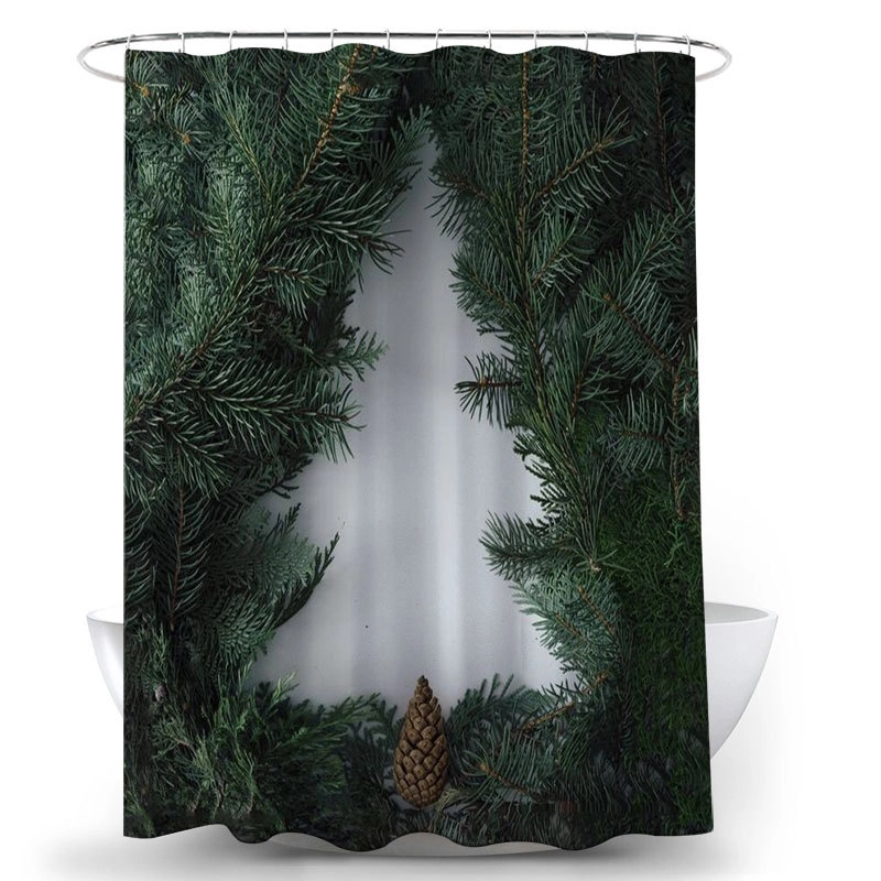 Digital Print Polyester Shower Curtain 5