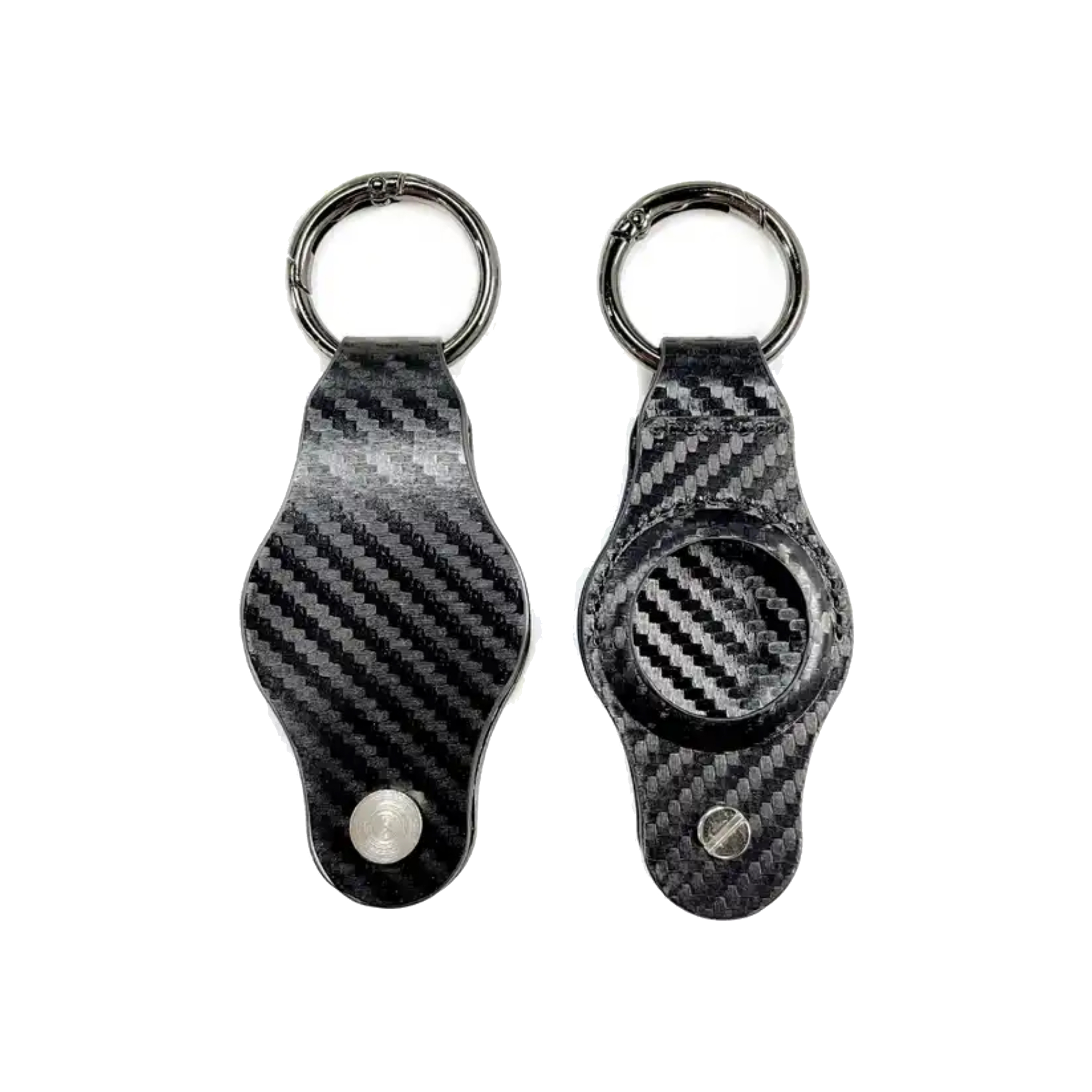 Carbon Fiber AirTag Key Organizer Keychain 8