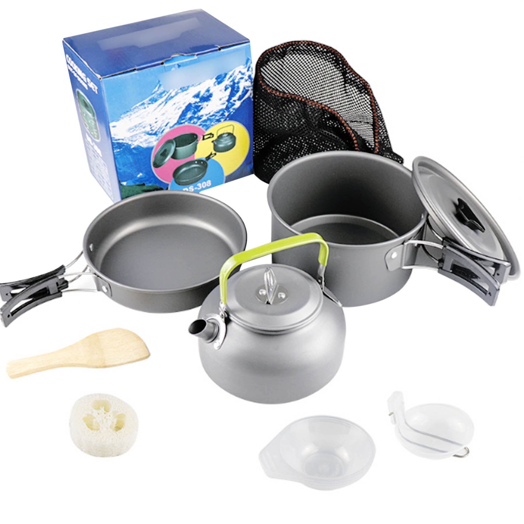 Camping Cookware Set Cooking Equipment 6