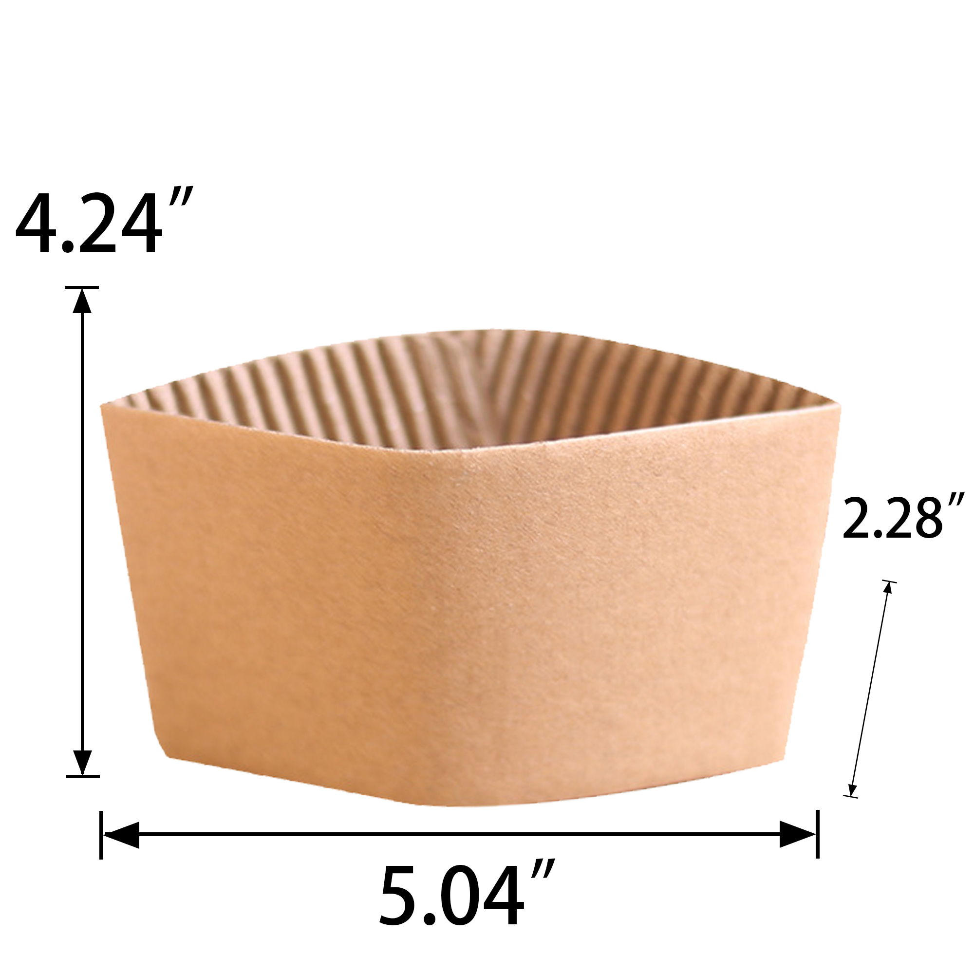 Custom Premium Printed Kraft Coffee Cup Sleeves 2