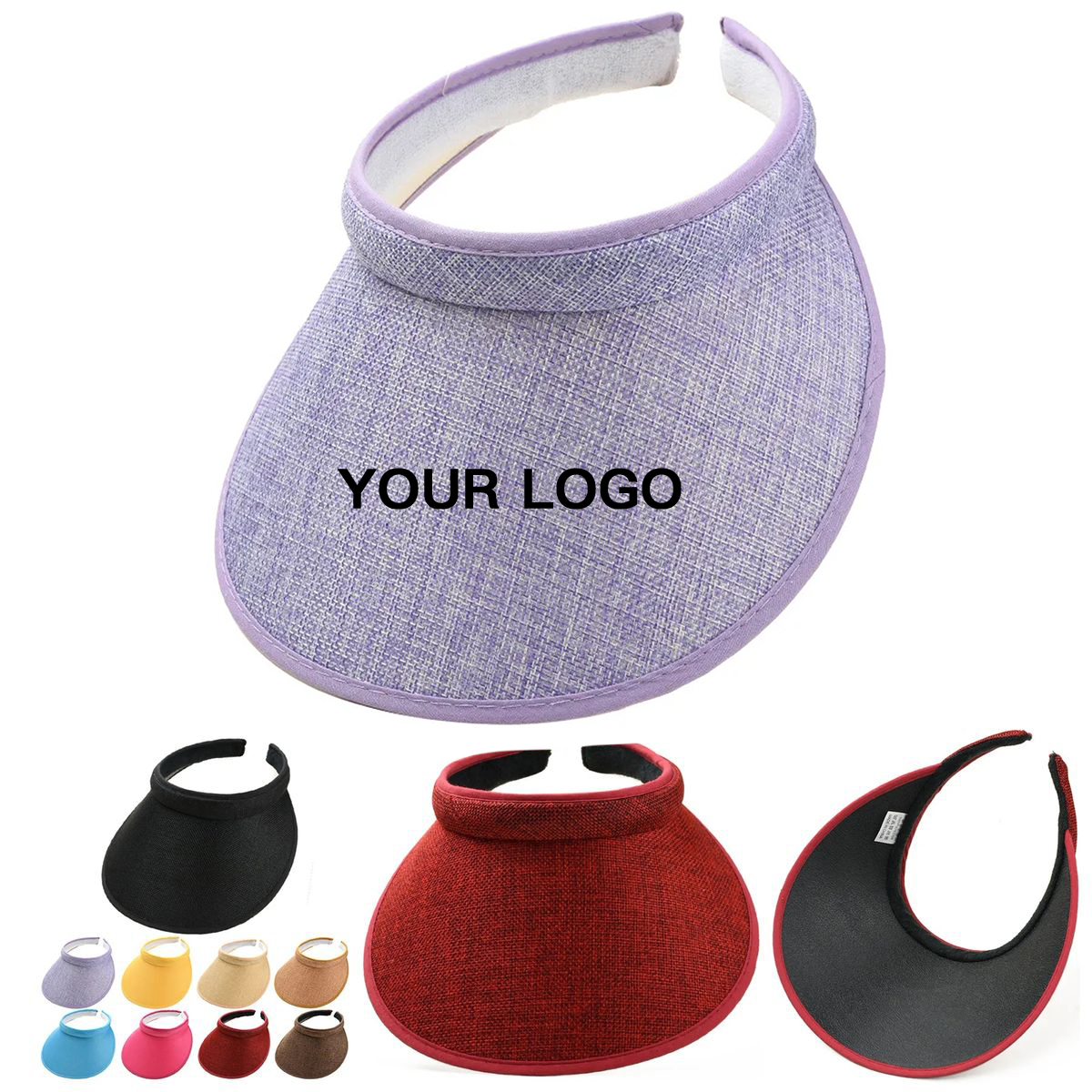 Linen Sun Visor With Wide Brim For Outdoor Use 3