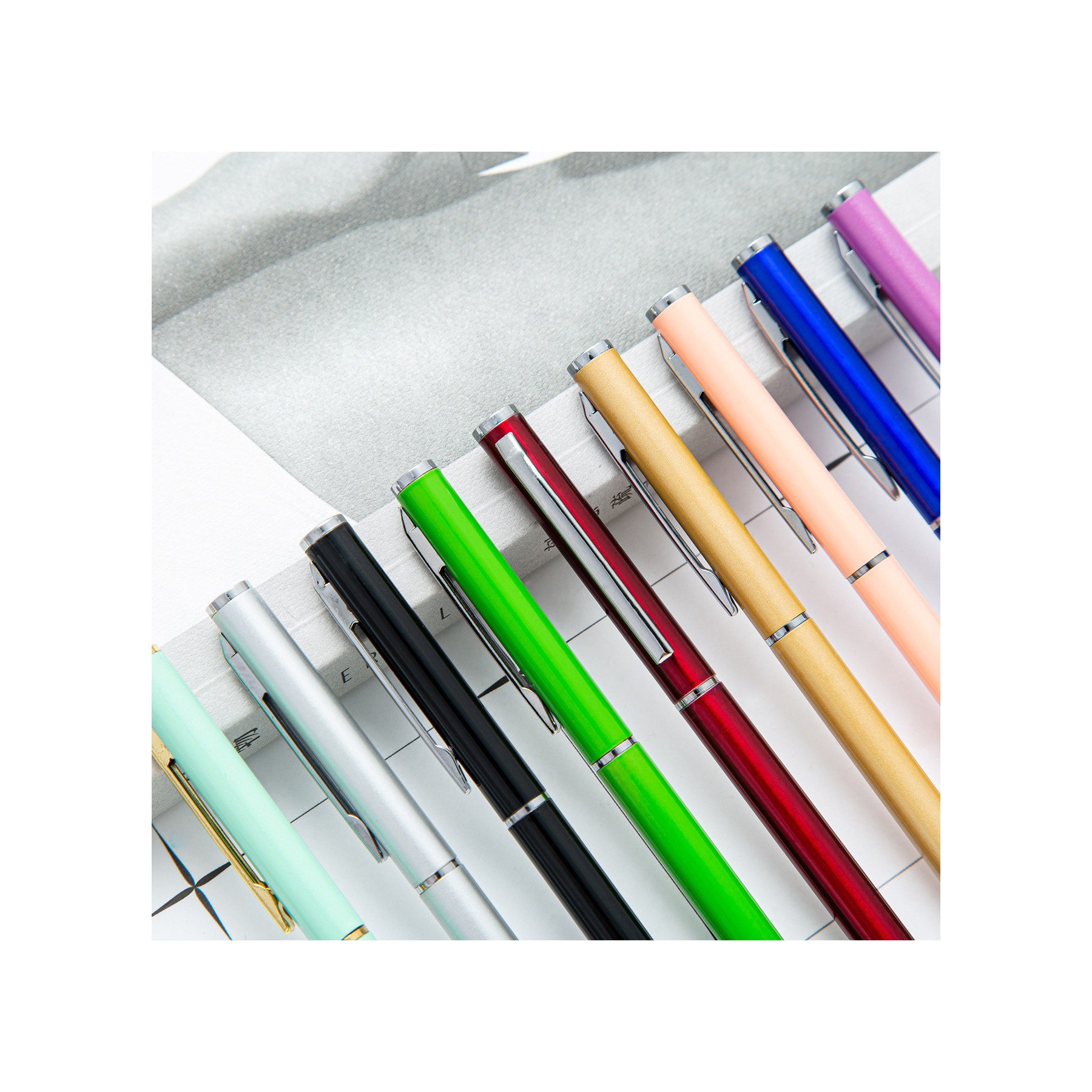 Metal Slim Twist Ballpoint Pen 2