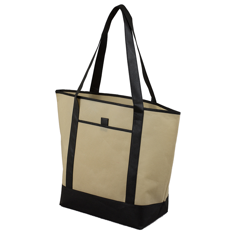 17-1/2"W x 13-1/2"H x 6"Gusset - "The CITY" Convention, Corporate, Travel and Beach Tote Bag 24
