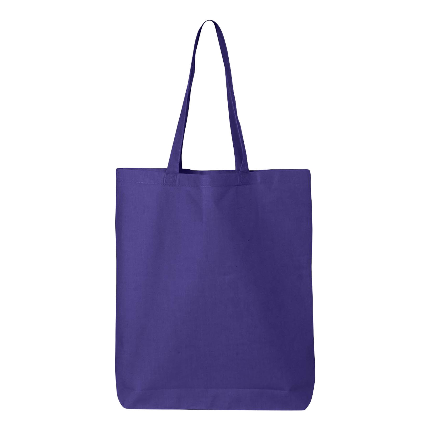6 oz. 100% Cotton Canvas Tote Bag w/Bottom Gusset 11