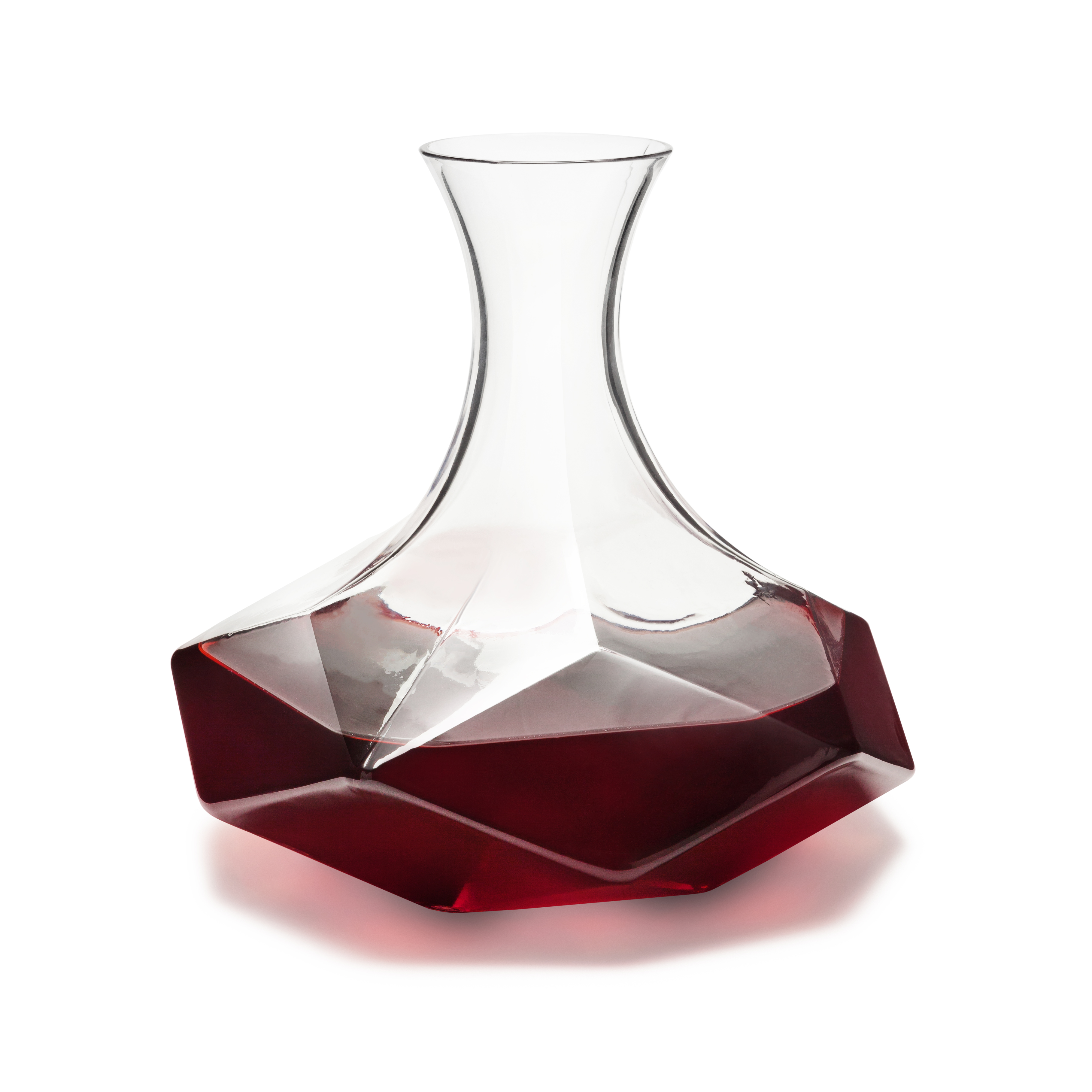 Viski® Faceted Crystal Wine Decanter 10