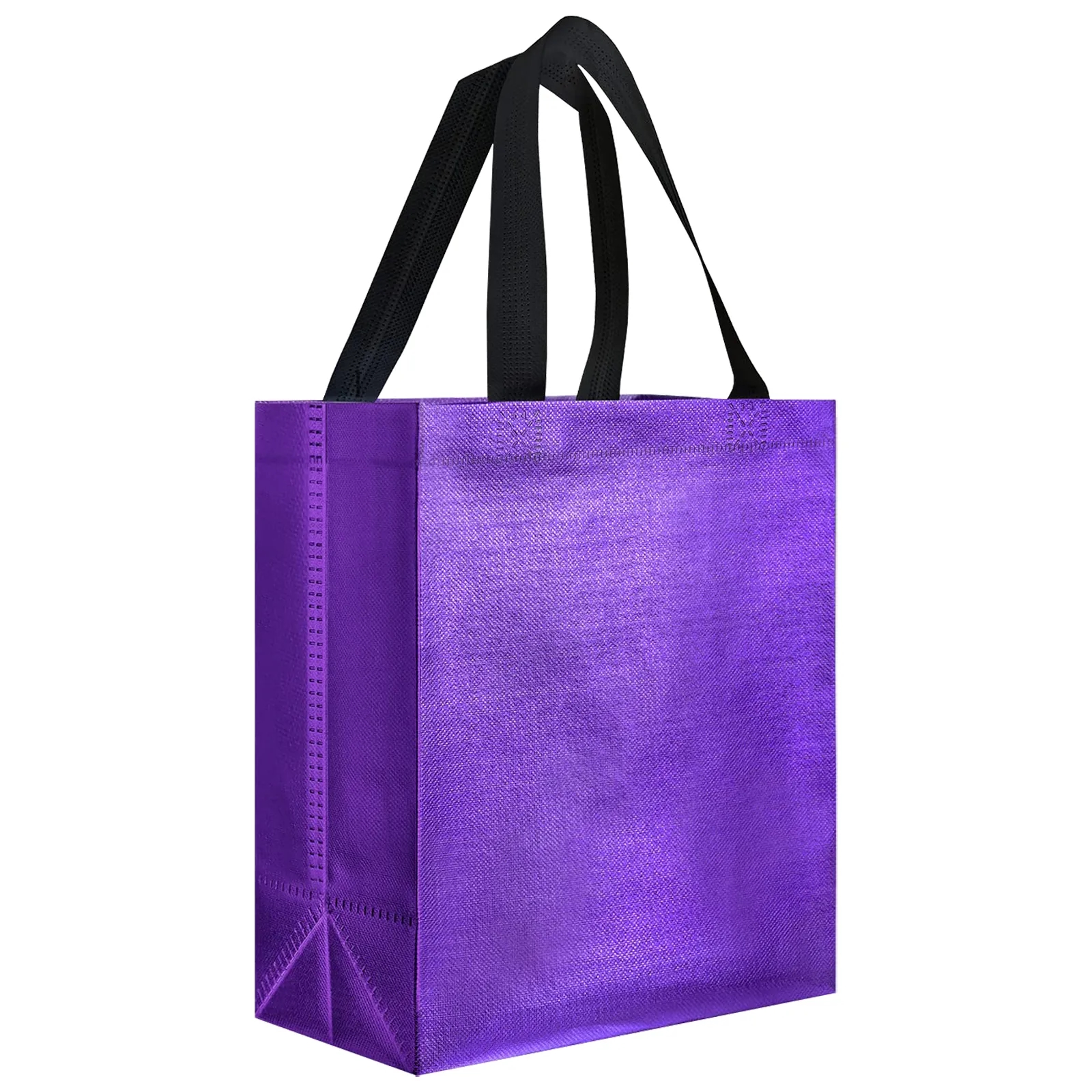Gift Bags Shopping Glossy Reusable Grocery Tote with Handles 5