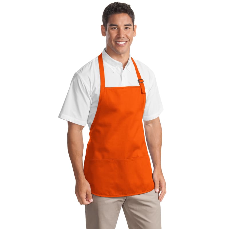 Port Authority Medium-Length Apron With Pouch Pockets. 34