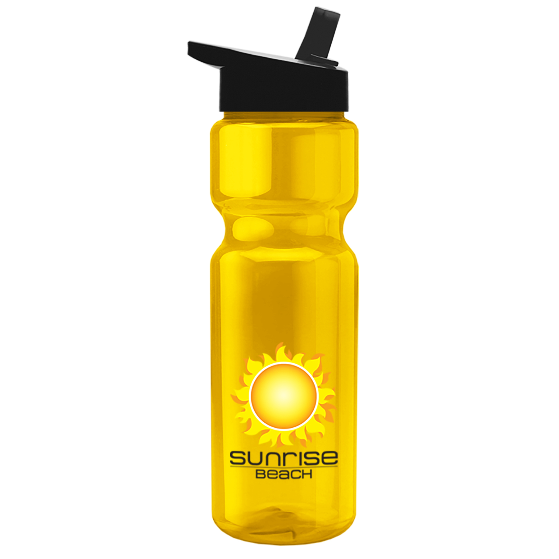 Champion - 28 oz. Transparent Bottle with Flip Straw and Digital Imprint 5