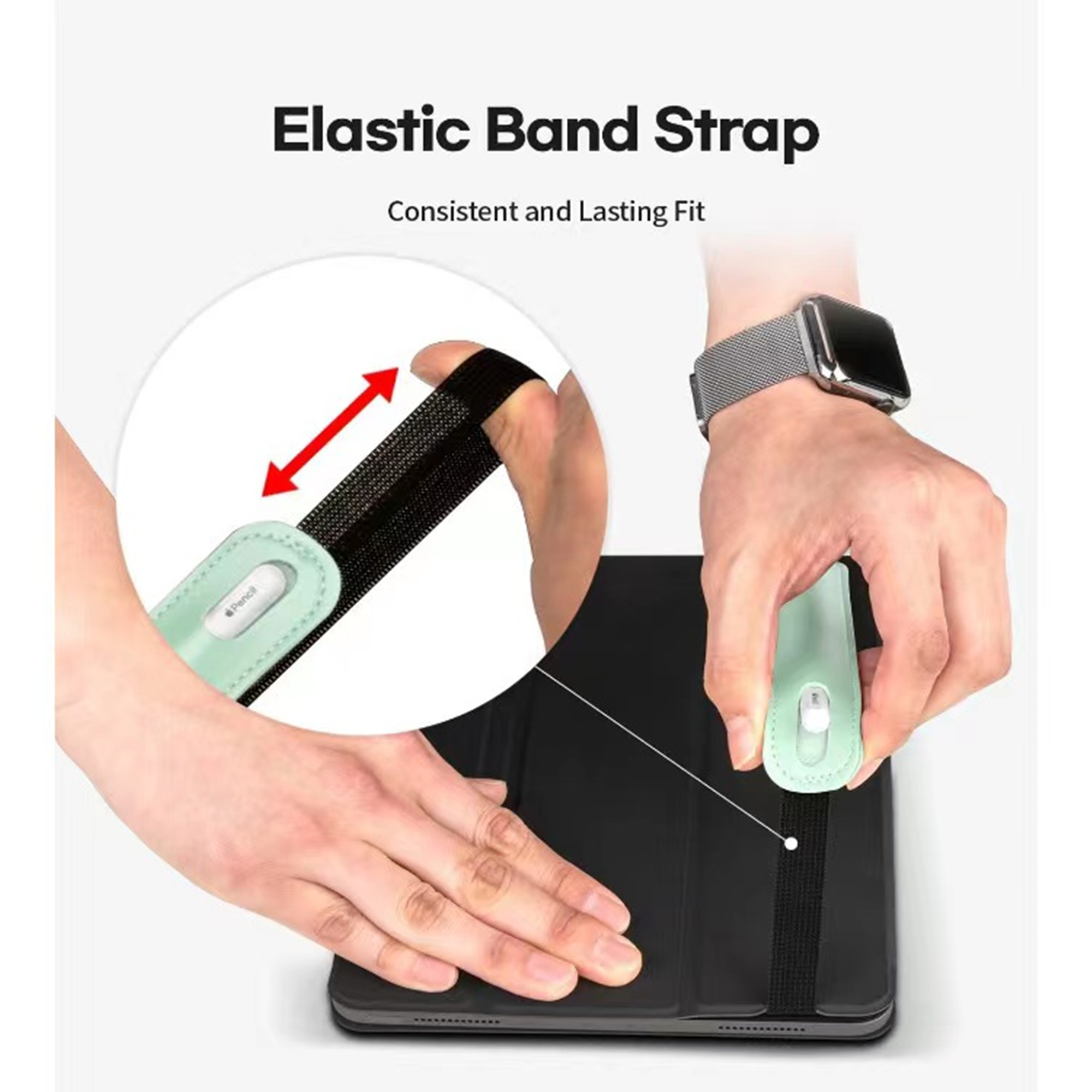 Elastic Band Pen Holder 2