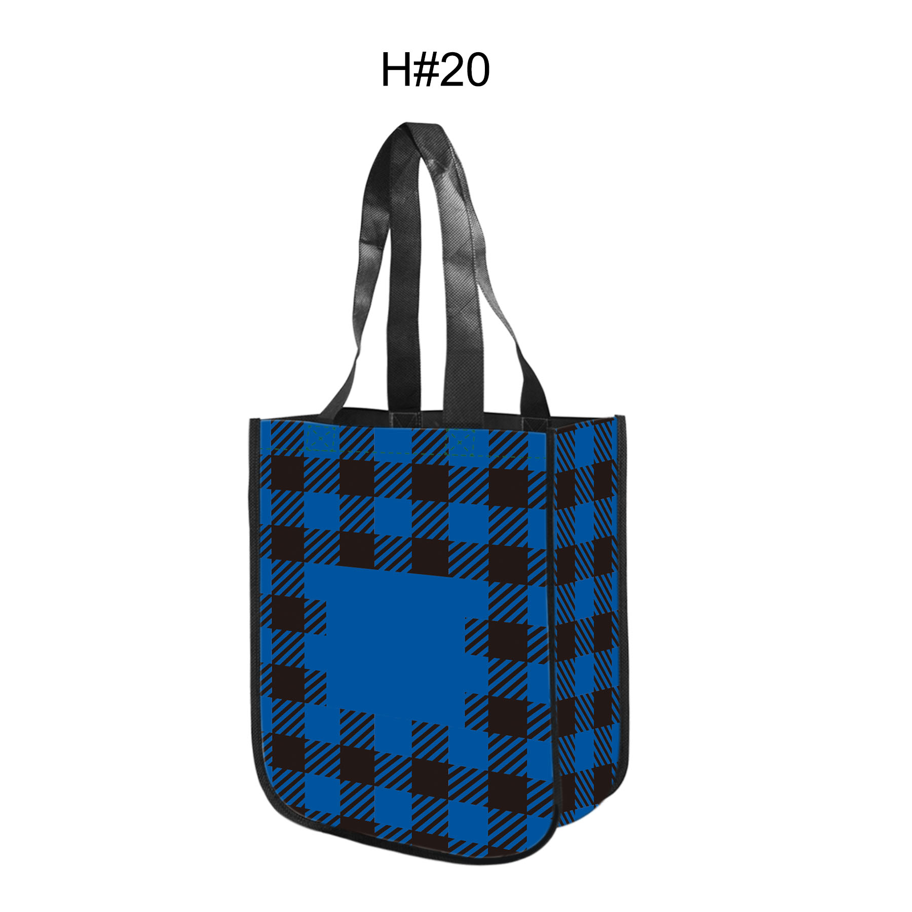 Free Shipping Christmas Design Gusset Laminated Tote Bag 44