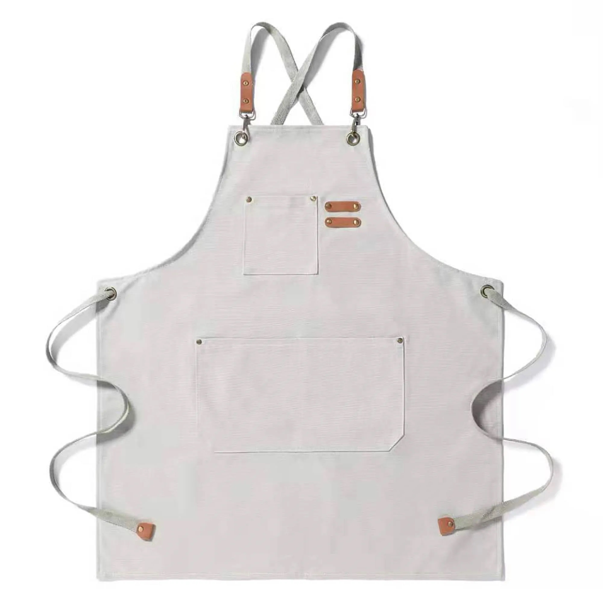 Custom Practical Kitchen Apron With Pockets 9