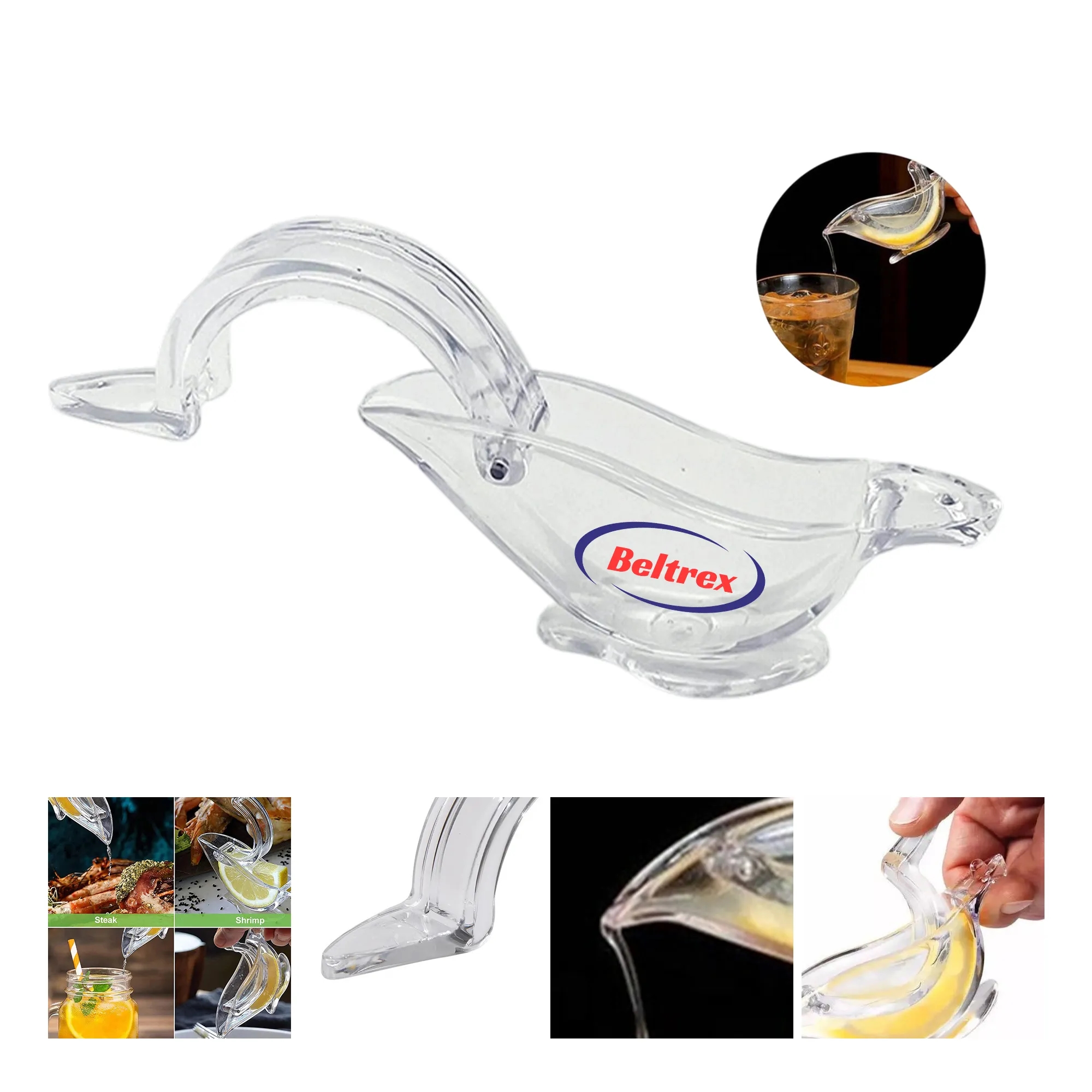 Acrylic Transparent Bird Lemon Squeezer for Fresh Juice 5