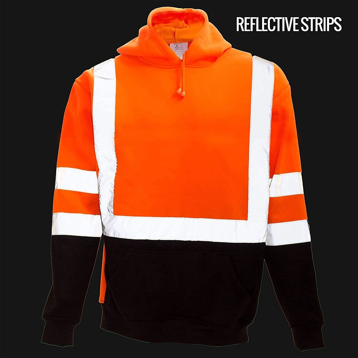 High Visibility  pull-over Hoodie, custom hoodie or sweatshirt with logo imprint 3