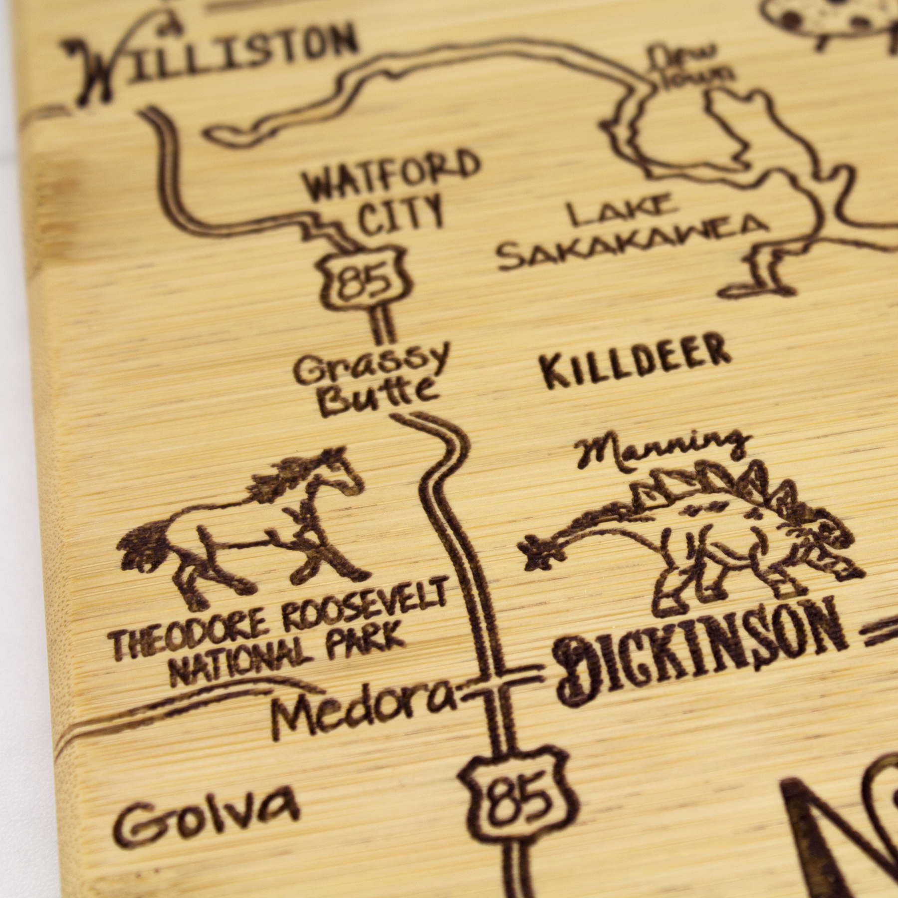 Destination North Dakota Cutting & Serving Board 6