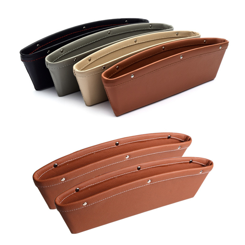 Leatherette Car Seat Cleft Slot Organizer 2